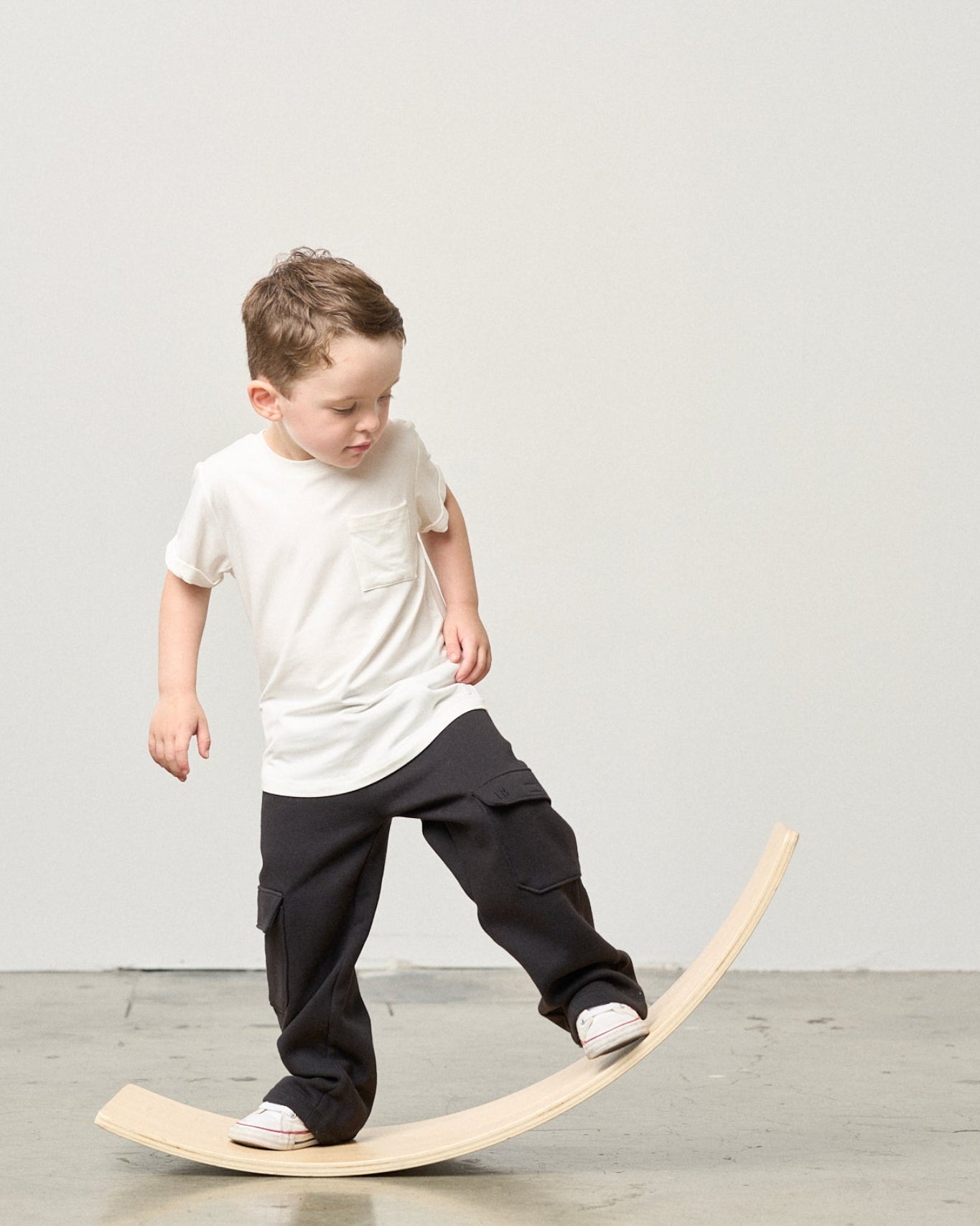 Bamboo Pocket Tee - Off White - Little Bipsy