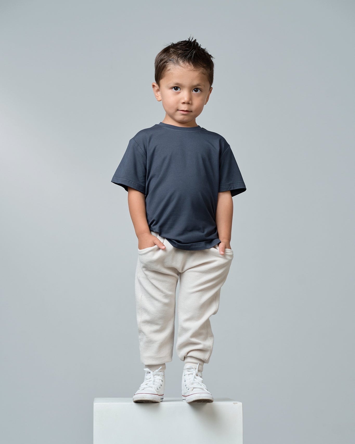 Bamboo Tee - Blue - Little Bipsy