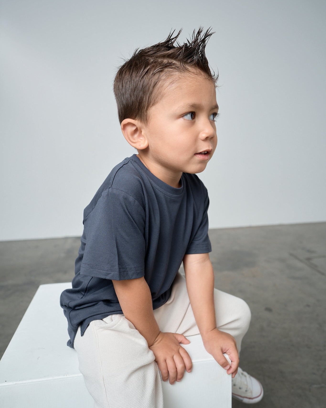Bamboo Tee - Blue - Little Bipsy