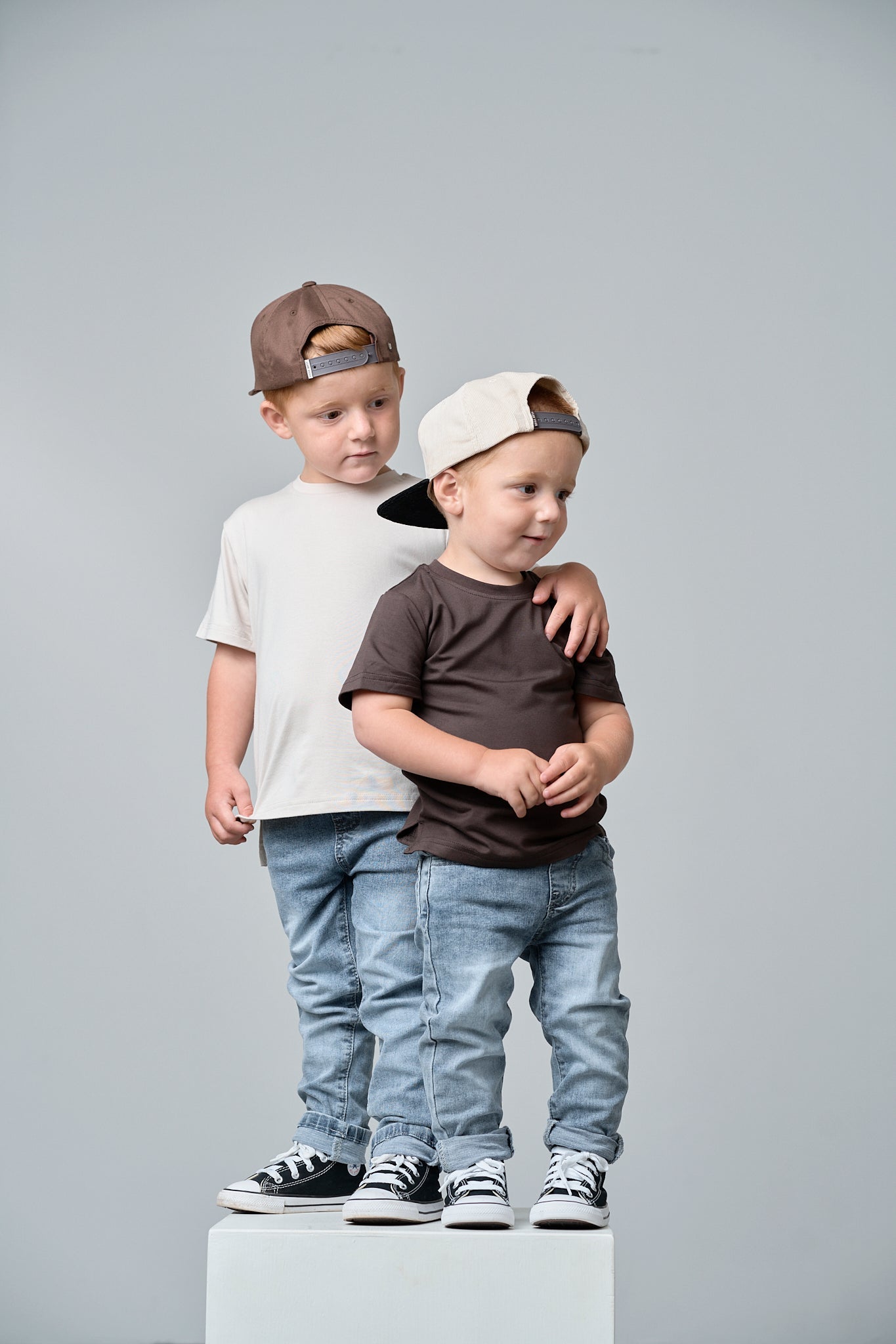 Bamboo Tee - Brown - Little Bipsy