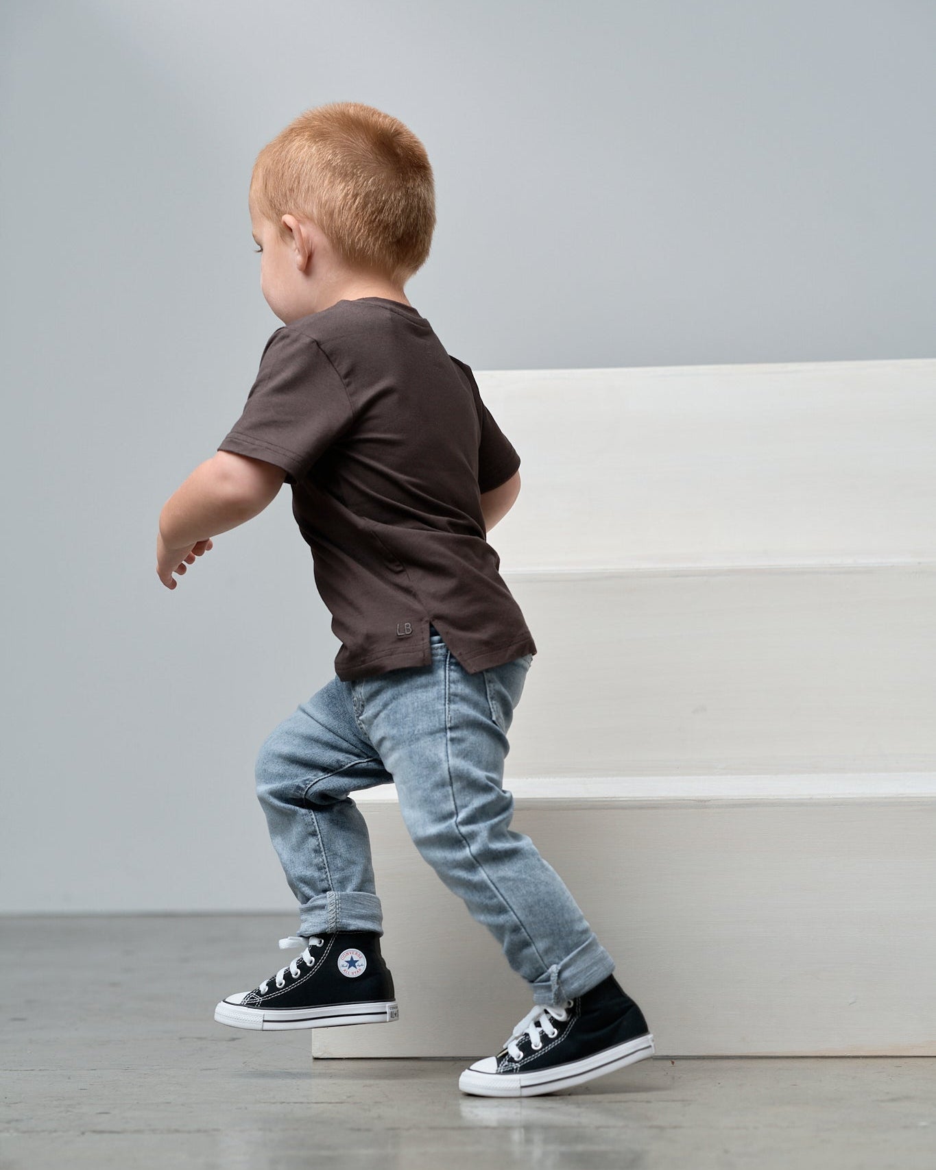 Bamboo Tee - Brown - Little Bipsy