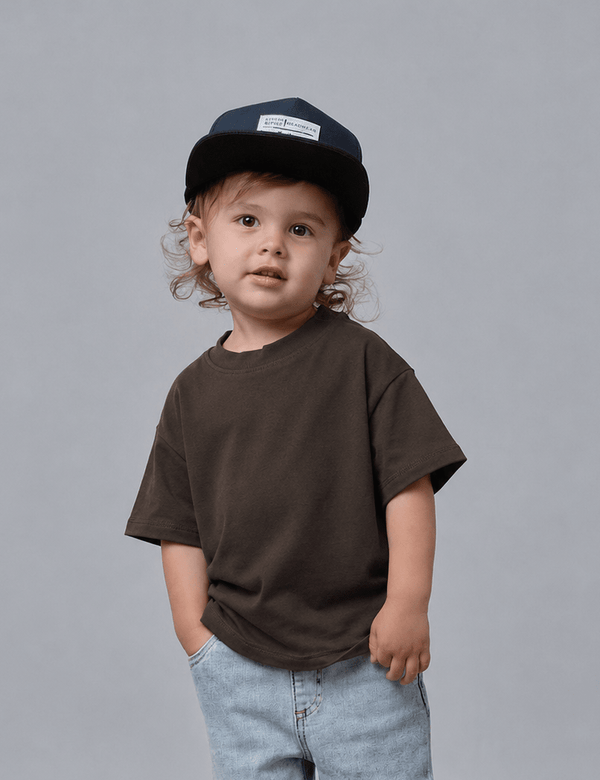Bamboo Tee - Brown - Little Bipsy