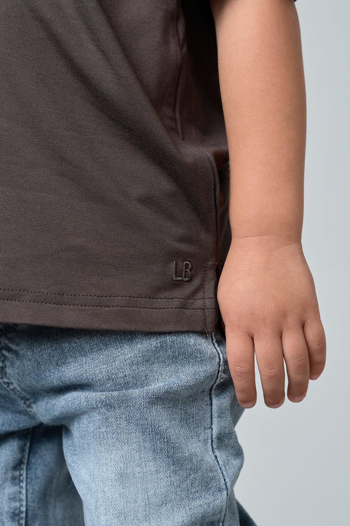 Bamboo Tee - Brown - Little Bipsy