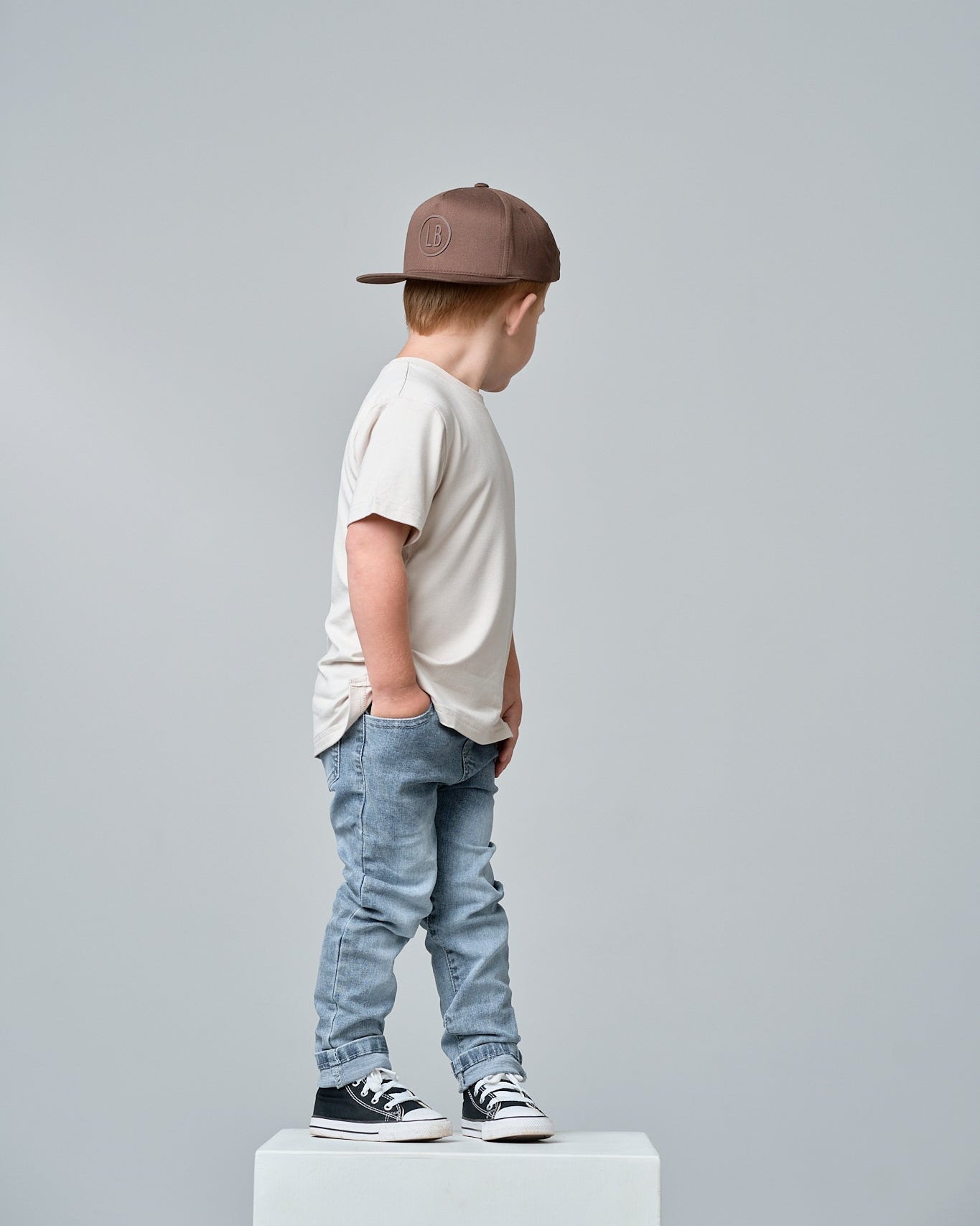 Bamboo Tee - Cream - Little Bipsy