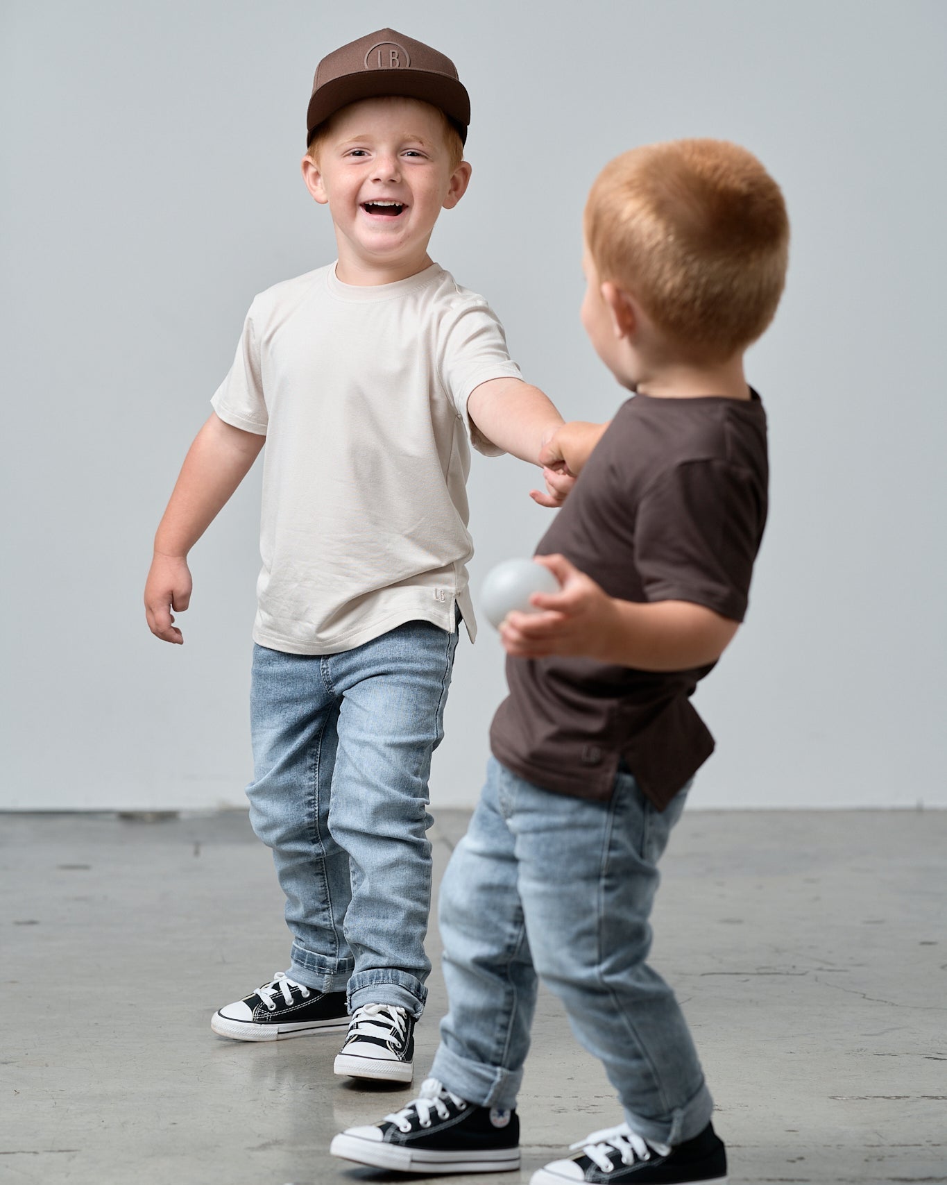 Bamboo Tee - Cream - Little Bipsy
