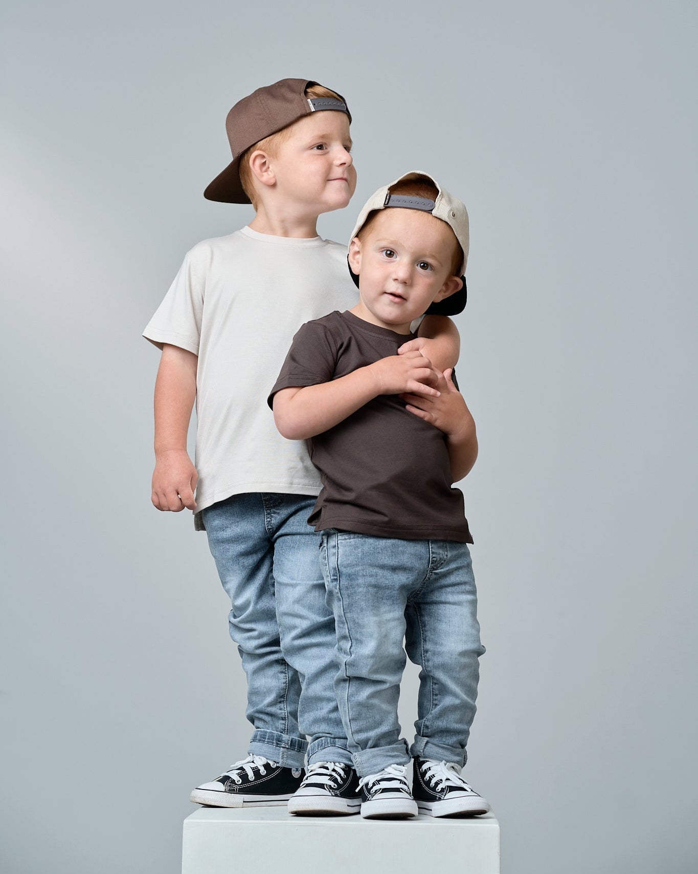 Bamboo Tee - Cream - Little Bipsy