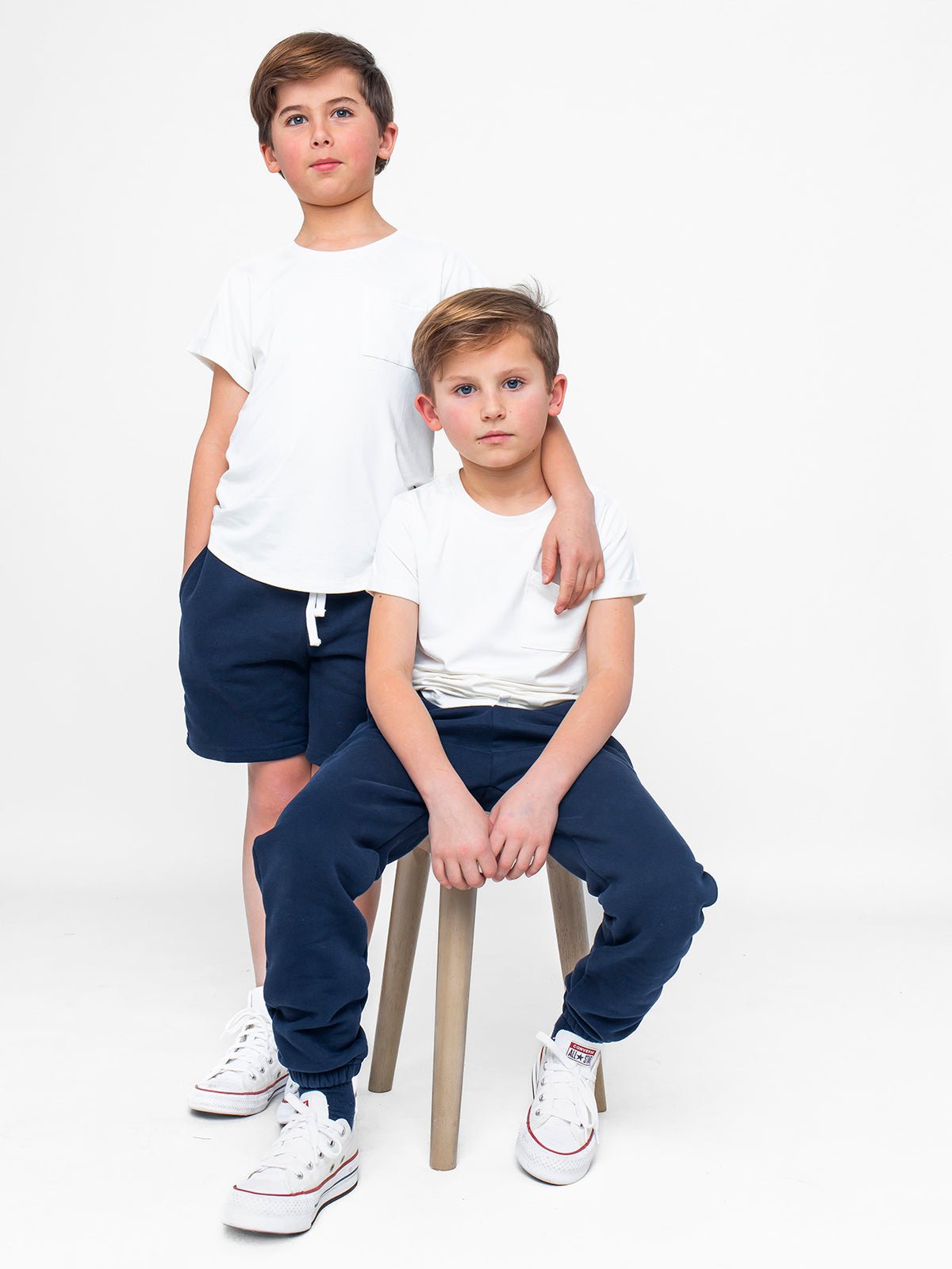 Basic Sweatpant - Navy - Little Bipsy