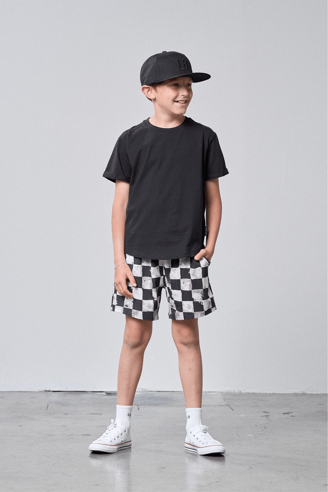 Basic Tee - Black - Little Bipsy
