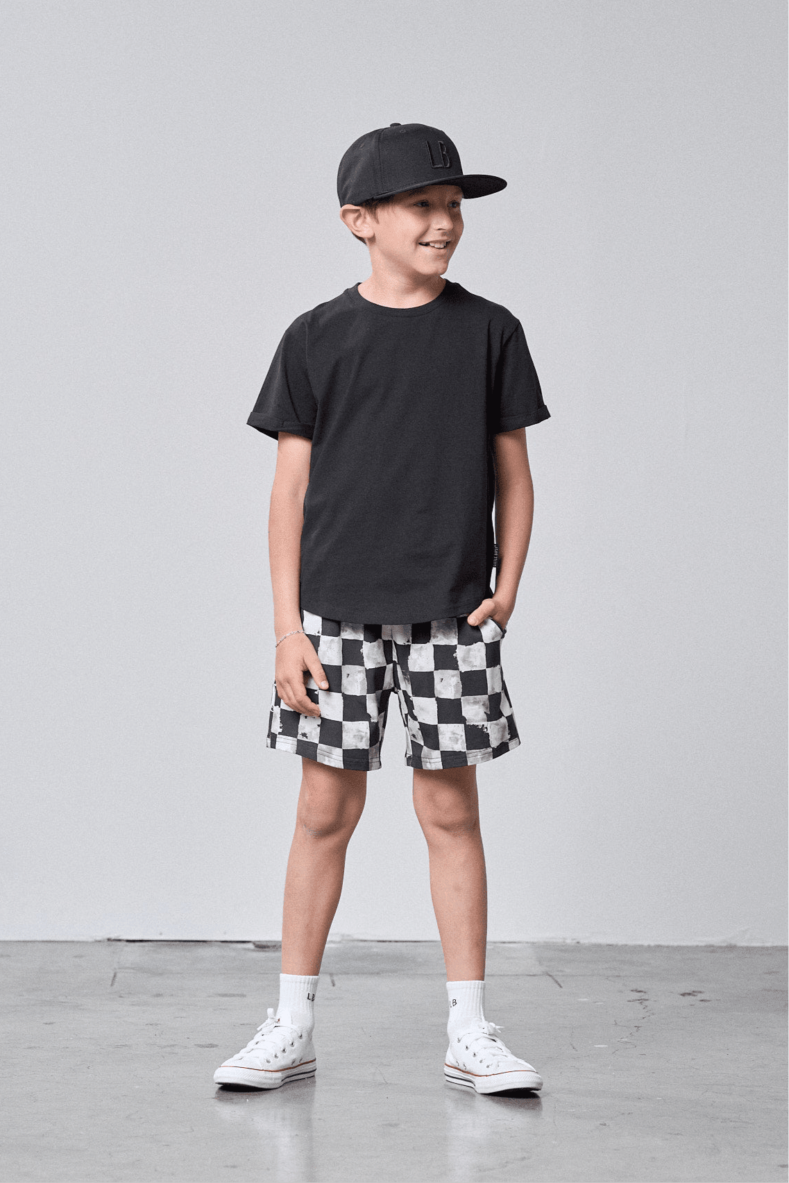 Basic Tee - Black - Little Bipsy