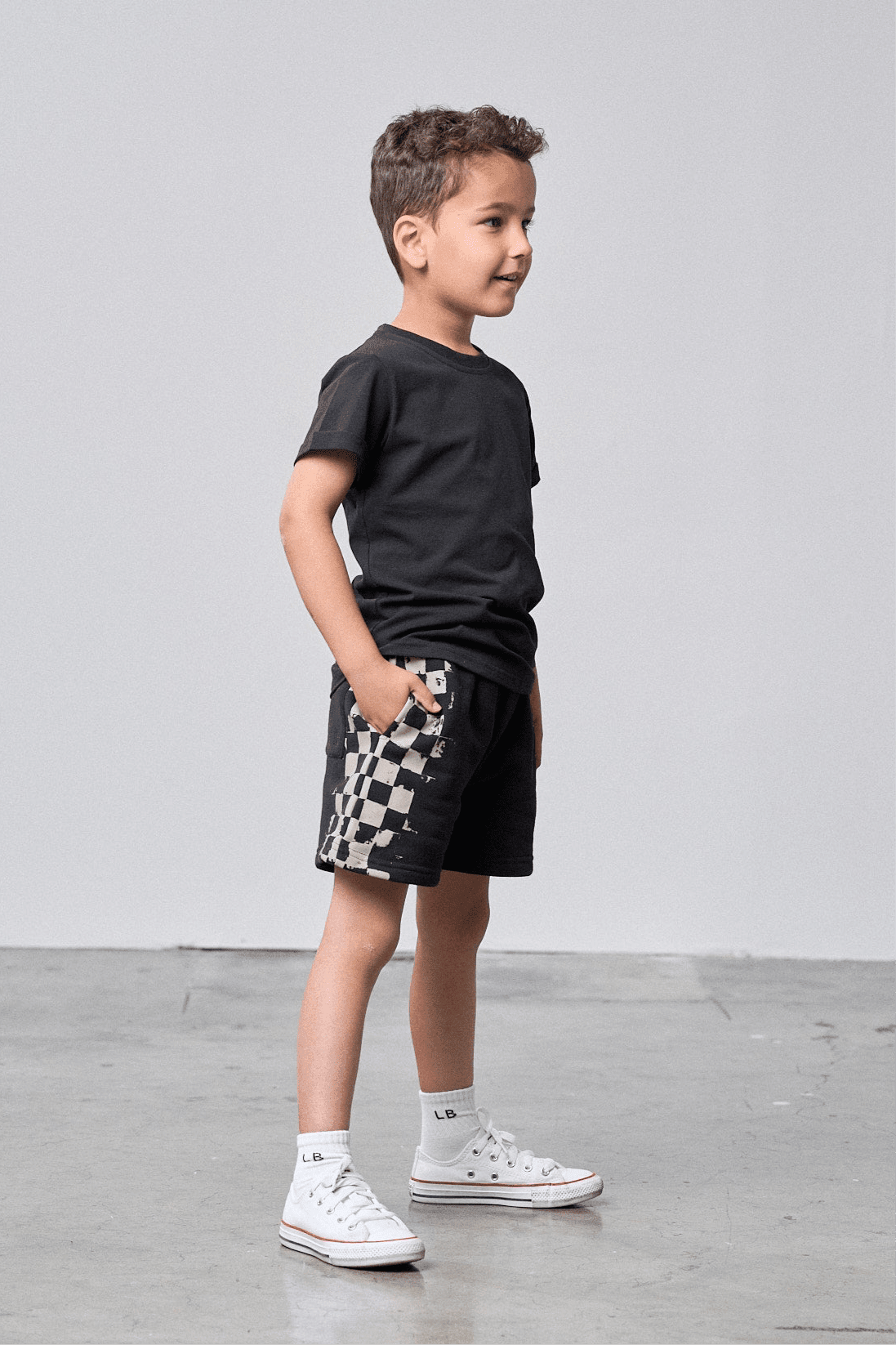 Basic Tee - Black - Little Bipsy
