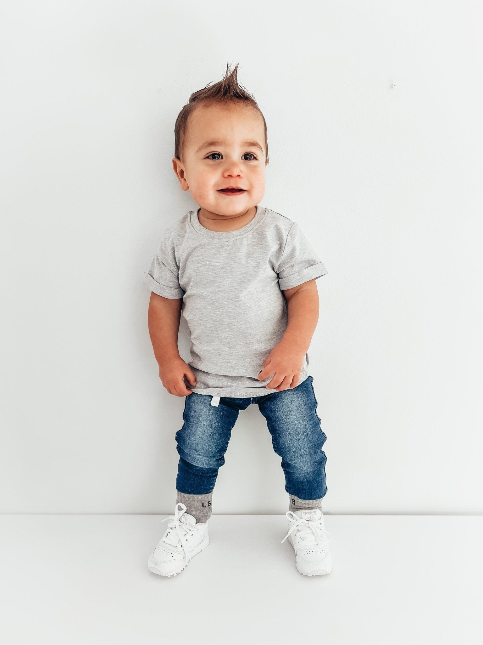 Basic Tee - Grey - Little Bipsy