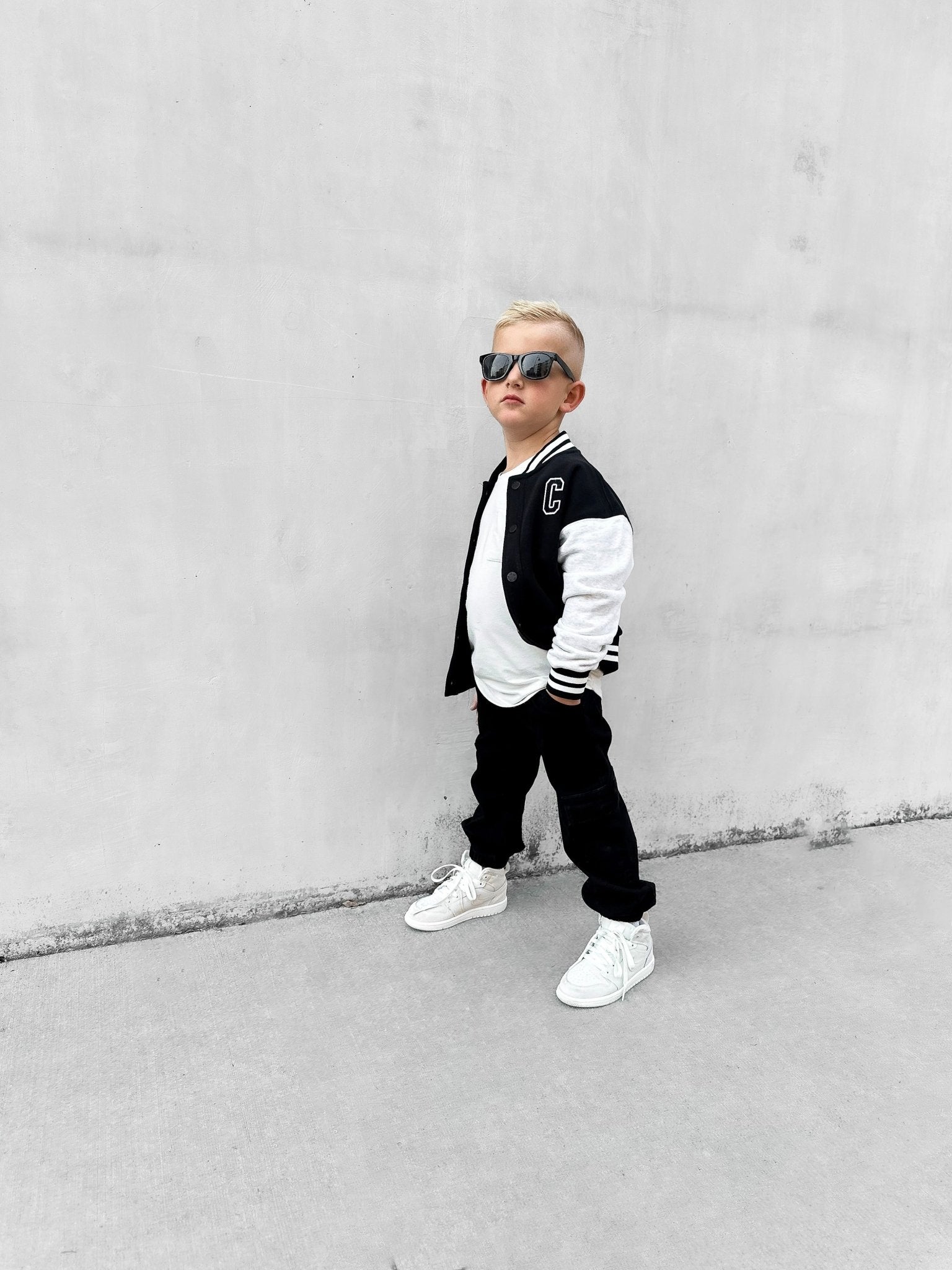 Black Varsity Letter Patch - Little Bipsy