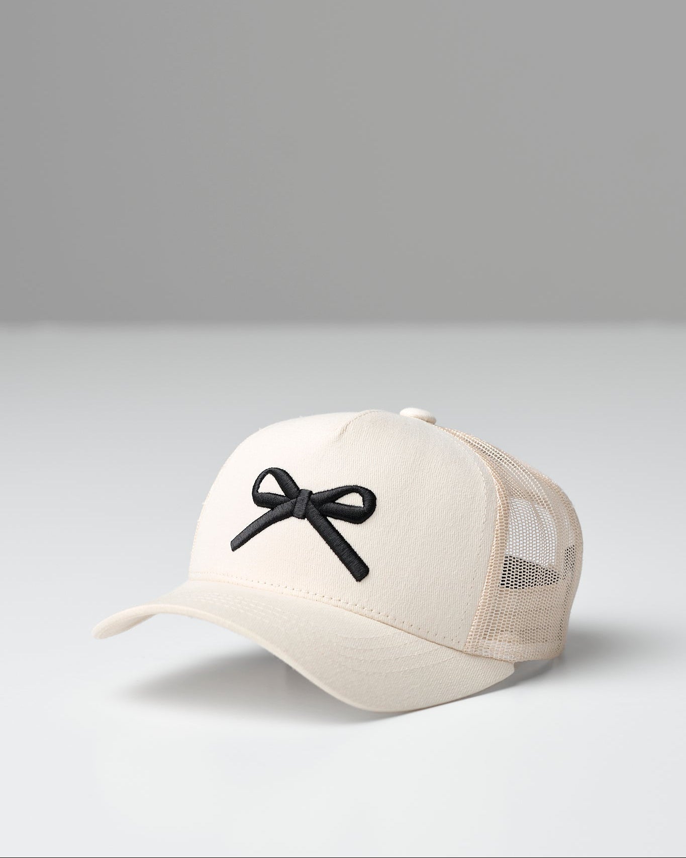 Bow Baseball Hat - Vanilla - Little Bipsy