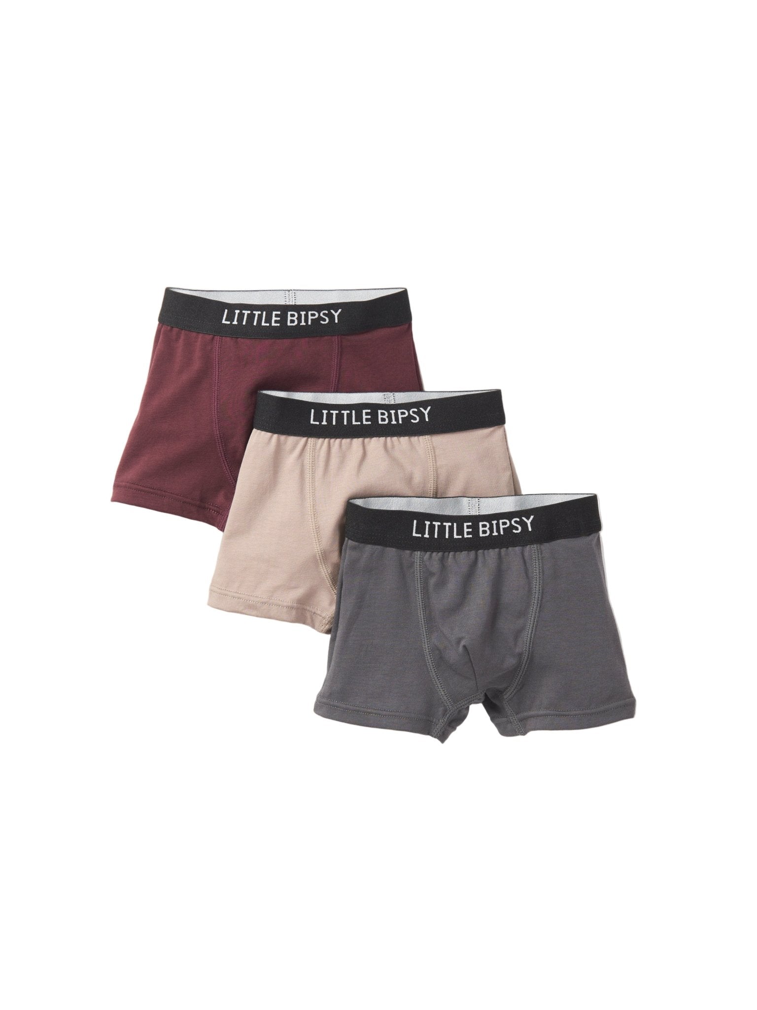 Boxer Brief 3 - Pack - Waffle Collection - Little Bipsy