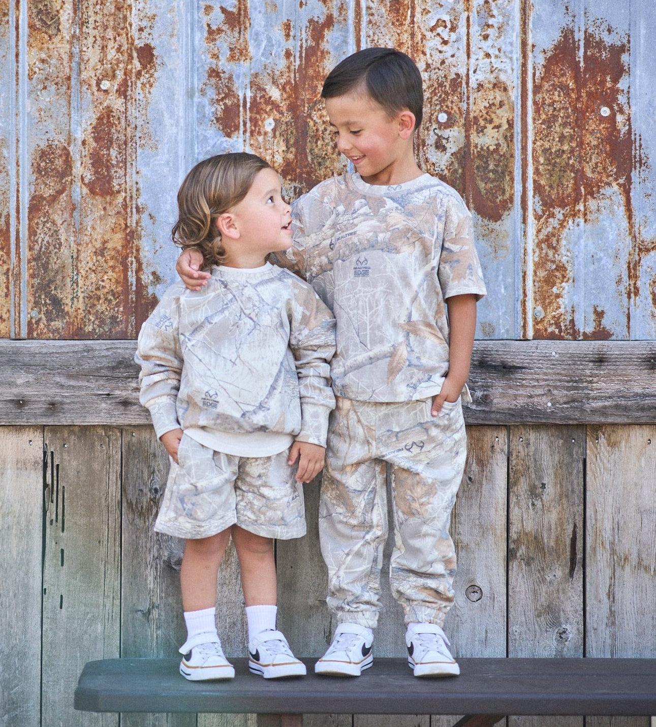 Boxy Tee - Edge Colors Driftwood® - Little Bipsy