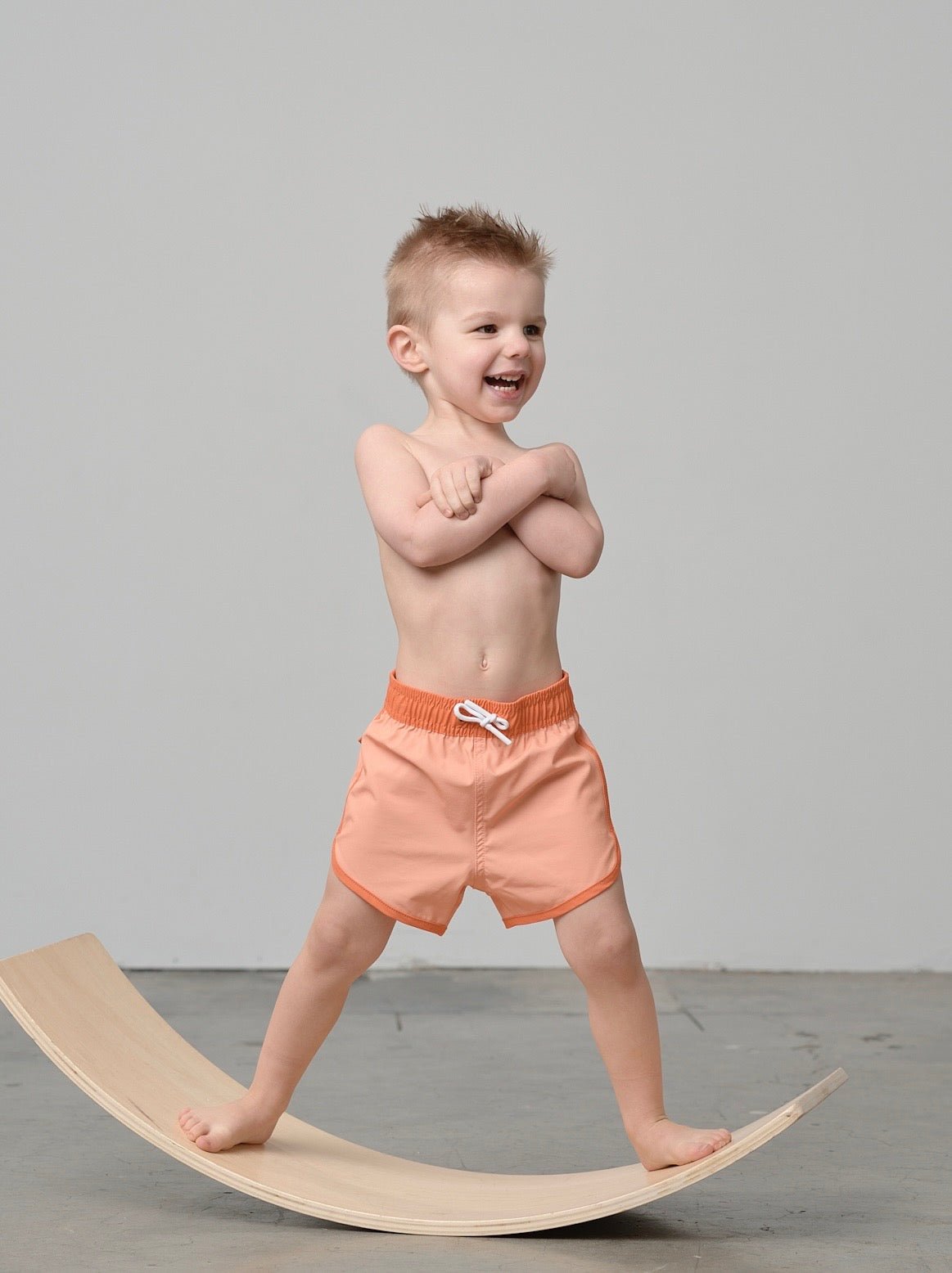 Boy's Swim Short - Melon - Little Bipsy