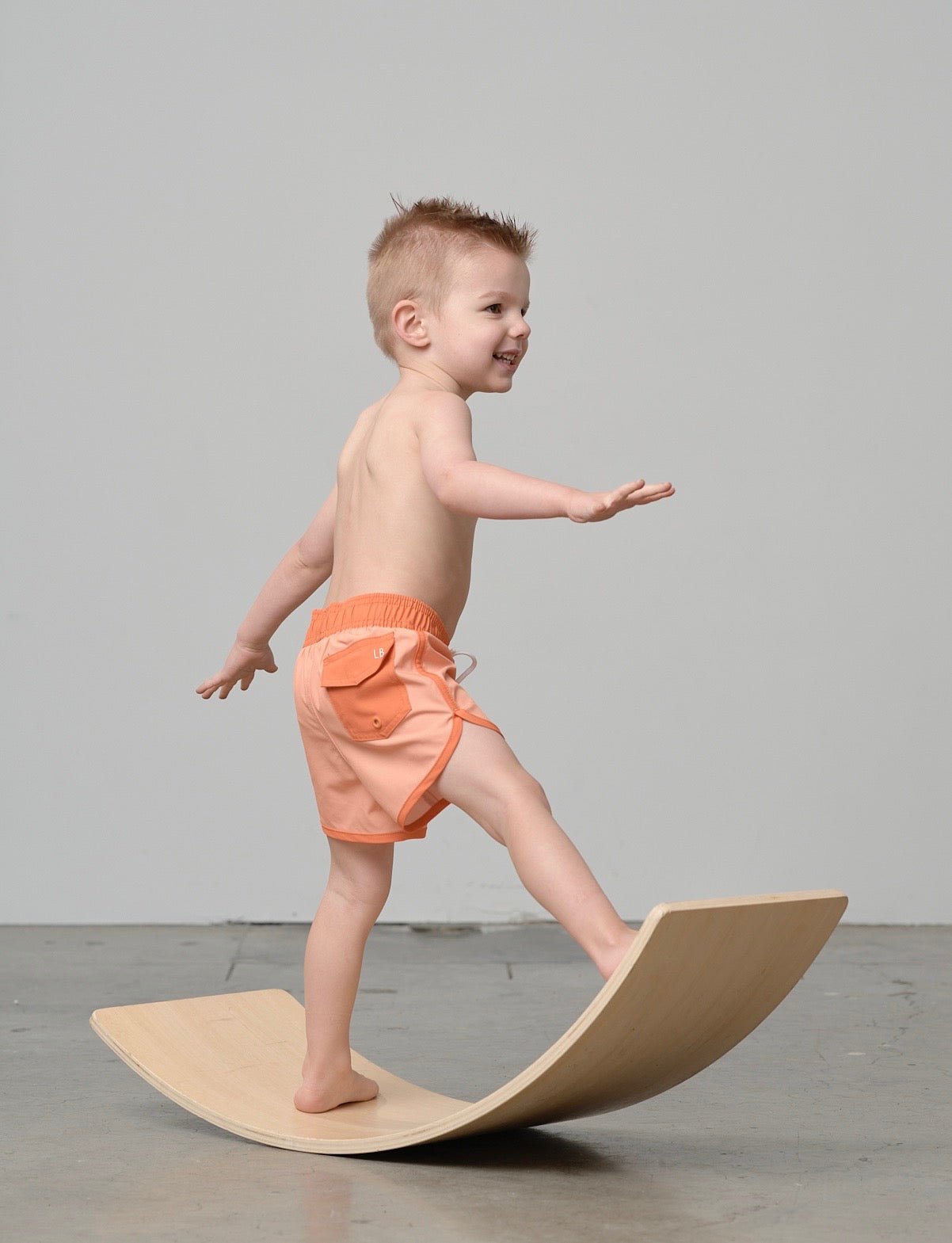 Boy's Swim Short - Melon - Little Bipsy