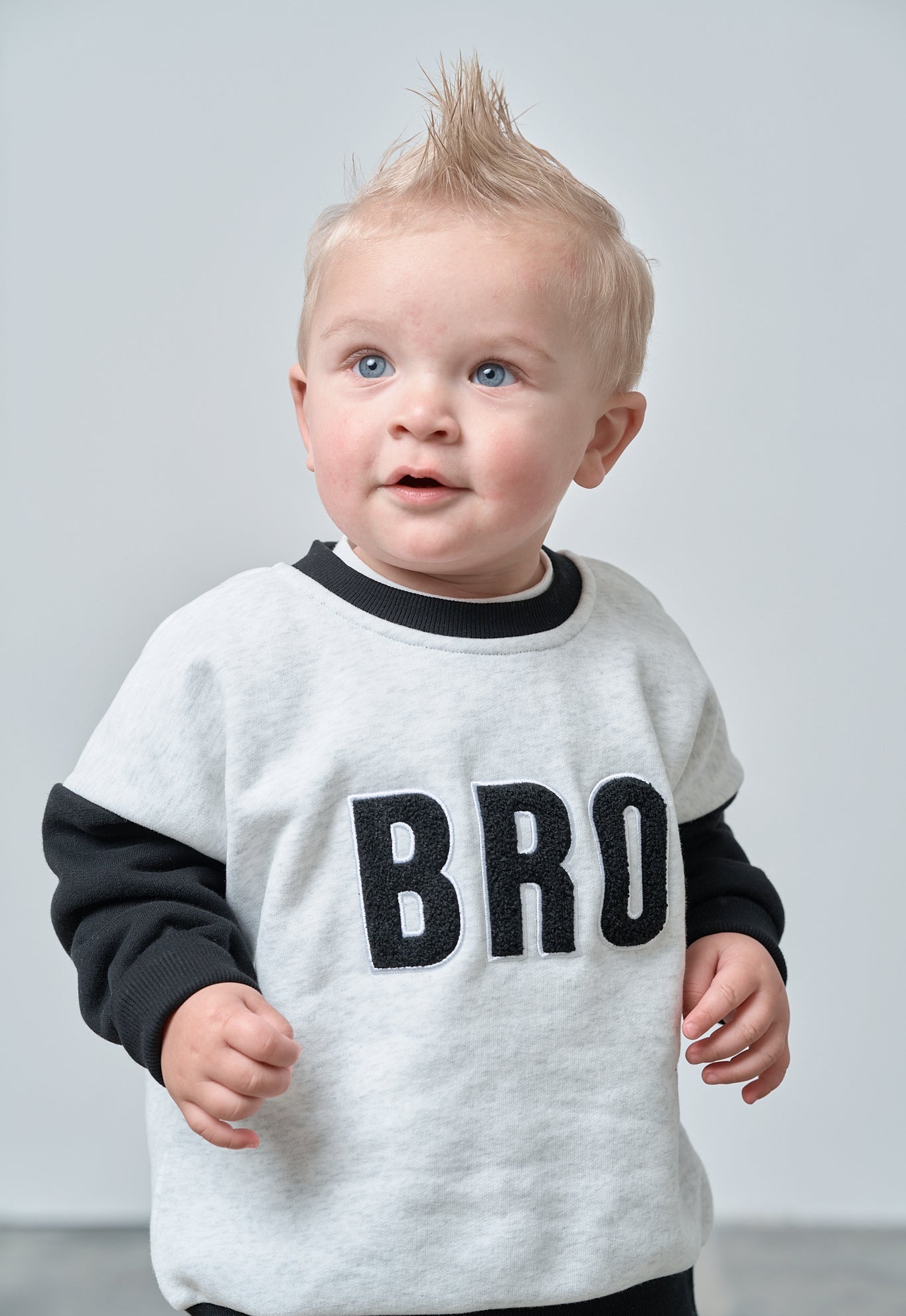 Bro Elevated Crewneck - Black - Little Bipsy