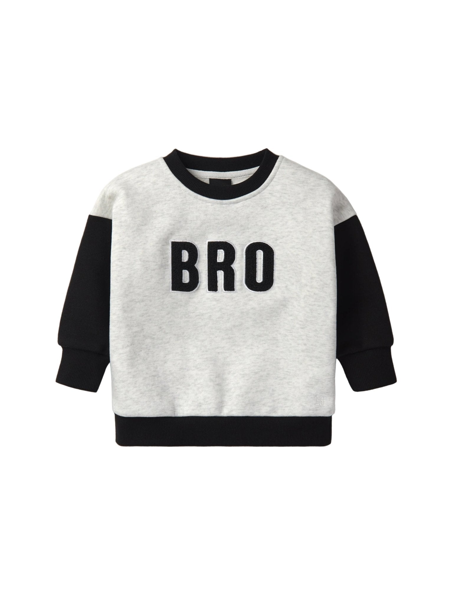 Bro Elevated Crewneck - Black - Little Bipsy