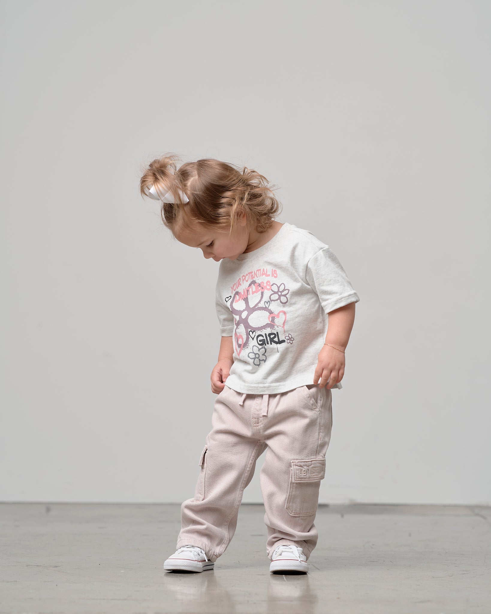 Cargo Denim Straight Leg - Purple Wash - Little Bipsy