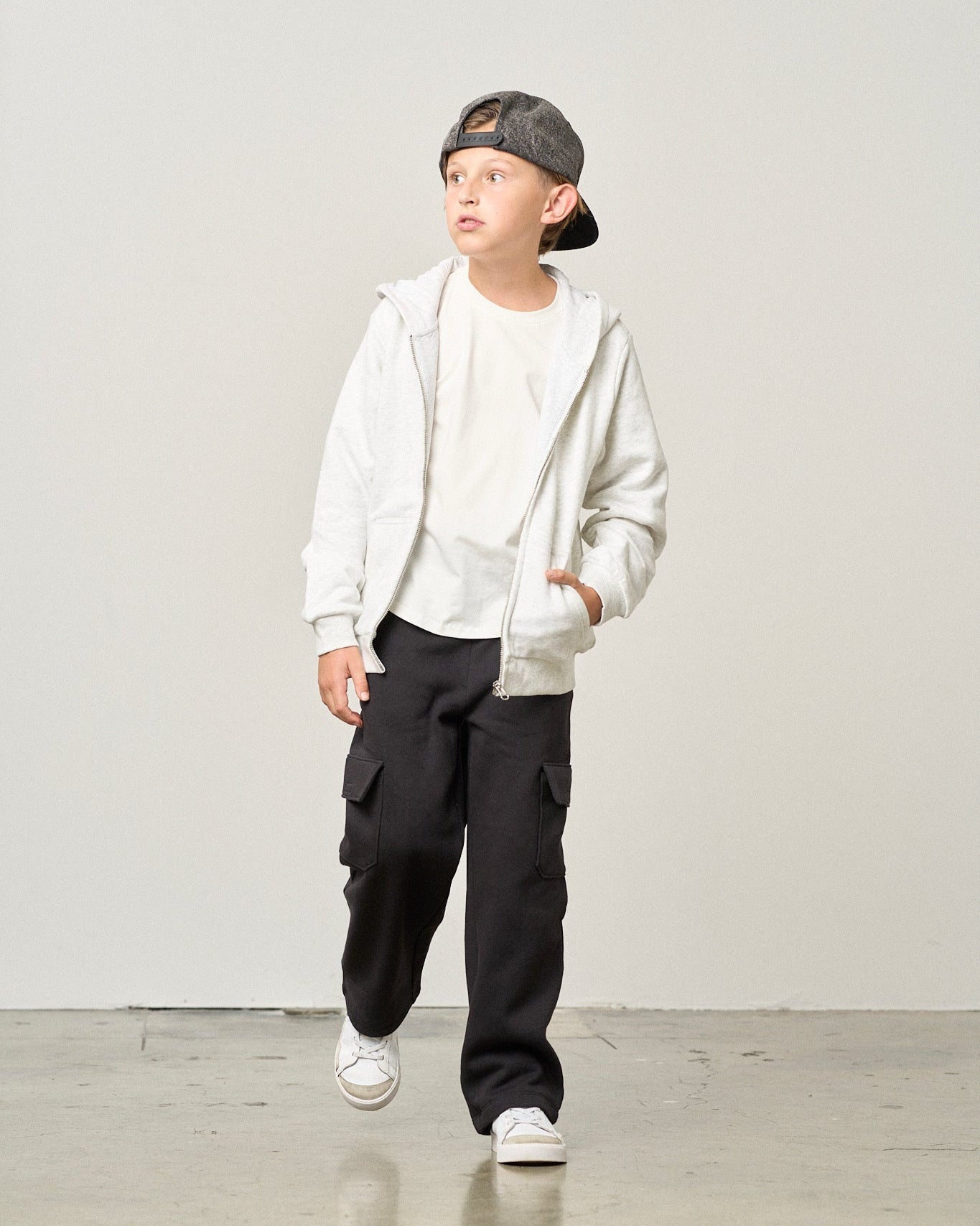 Cargo Sweatpant - Black - Little Bipsy