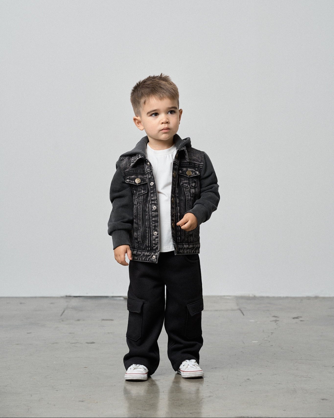 Cargo Sweatpant - Black - Little Bipsy