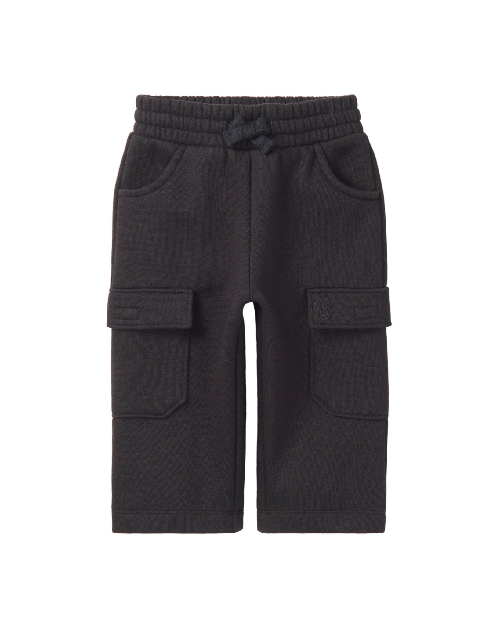 Cargo Sweatpant - Black - Little Bipsy
