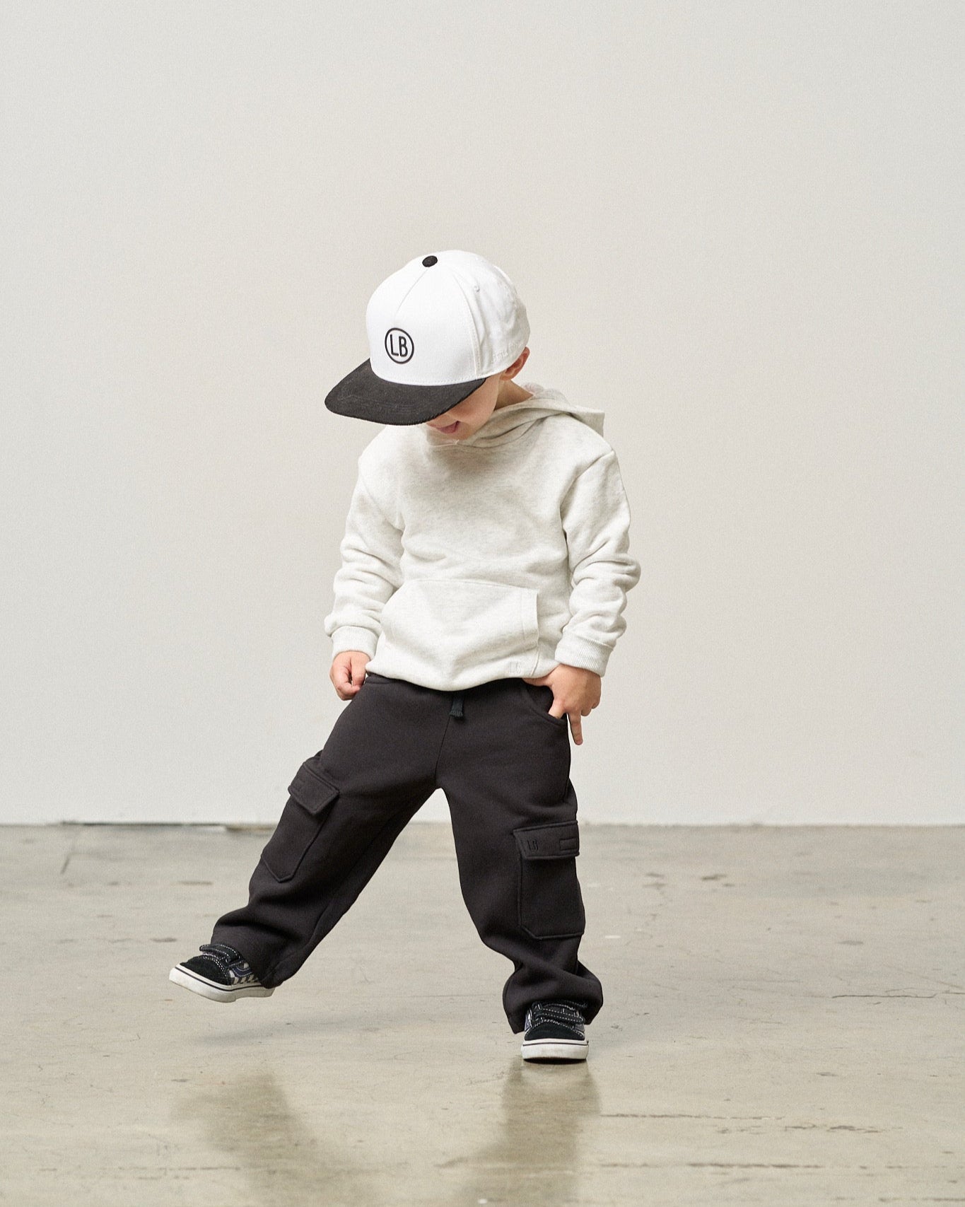 Cargo Sweatpant - Black - Little Bipsy