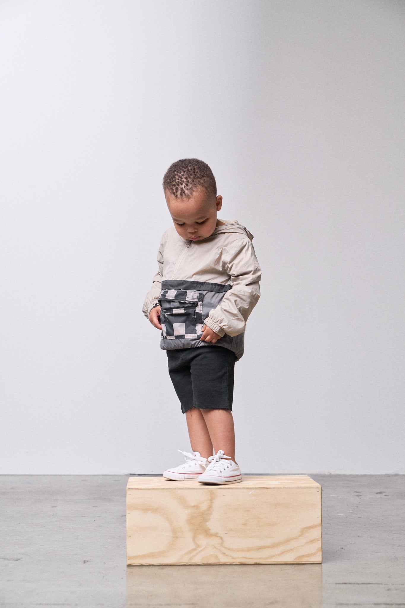 Check Block Windbreaker - Little Bipsy