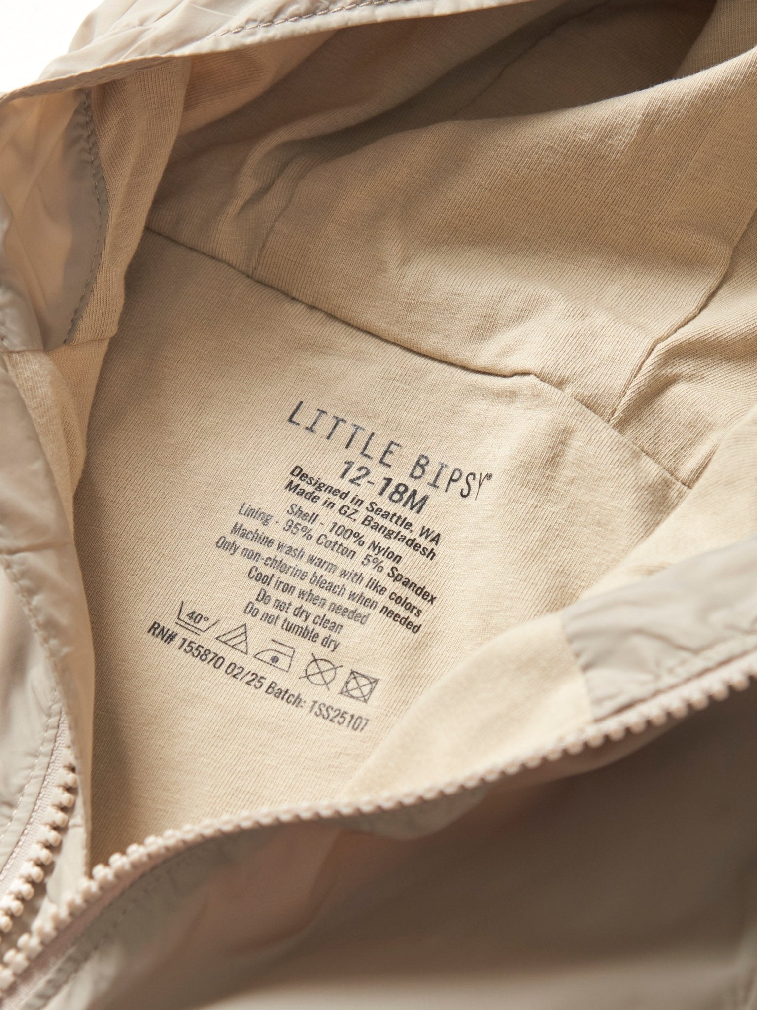 Check Block Windbreaker - Little Bipsy
