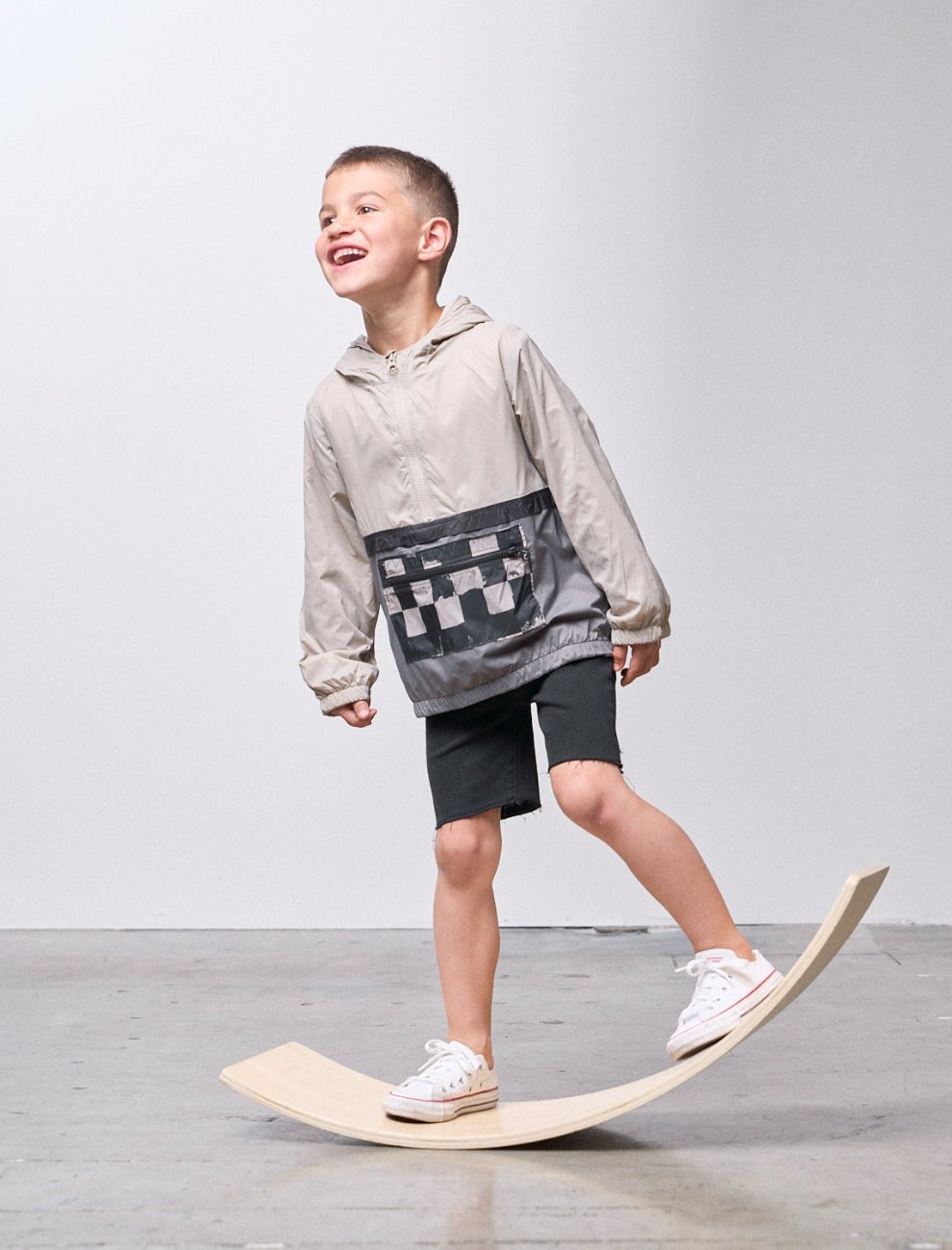 Check Block Windbreaker - Little Bipsy