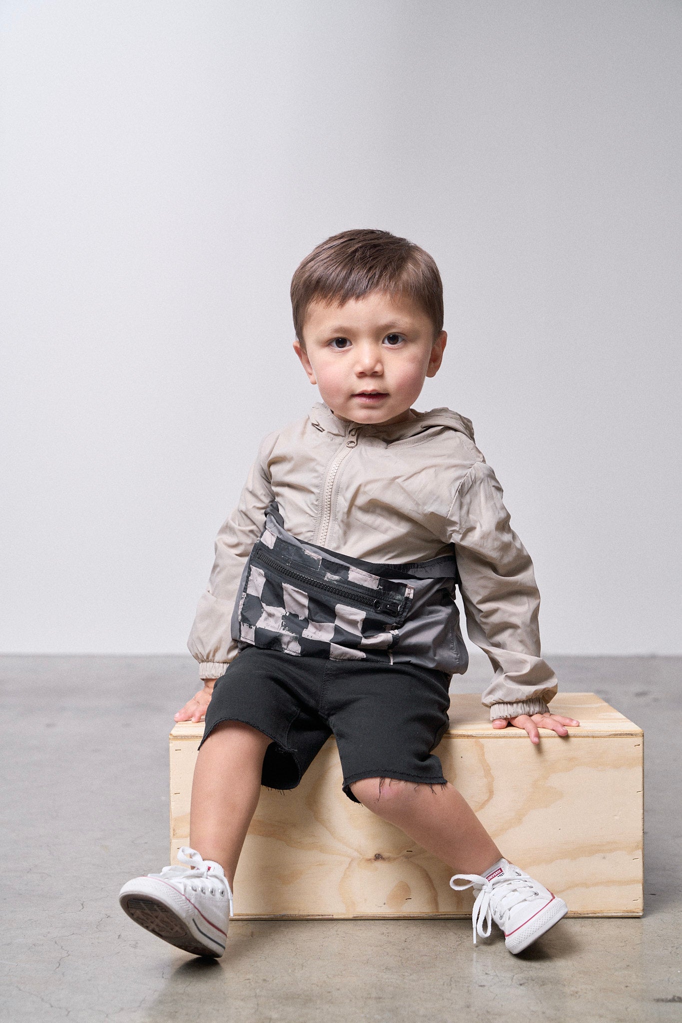 Check Block Windbreaker - Little Bipsy