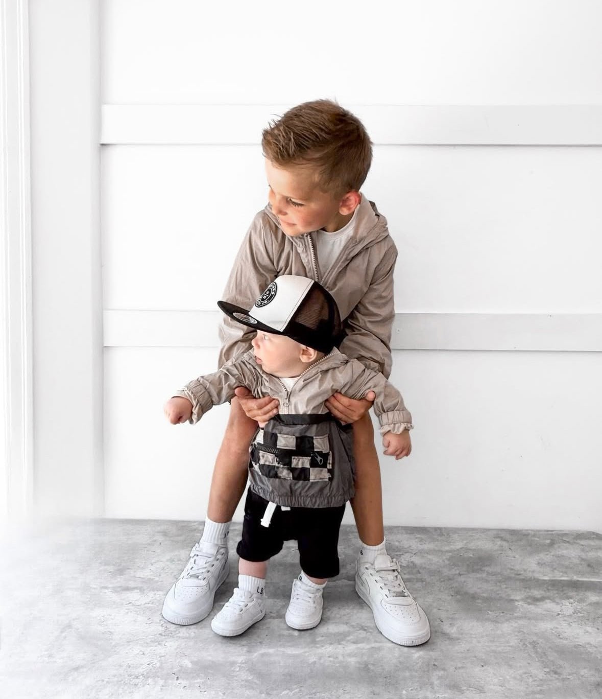 Check Block Windbreaker - Little Bipsy