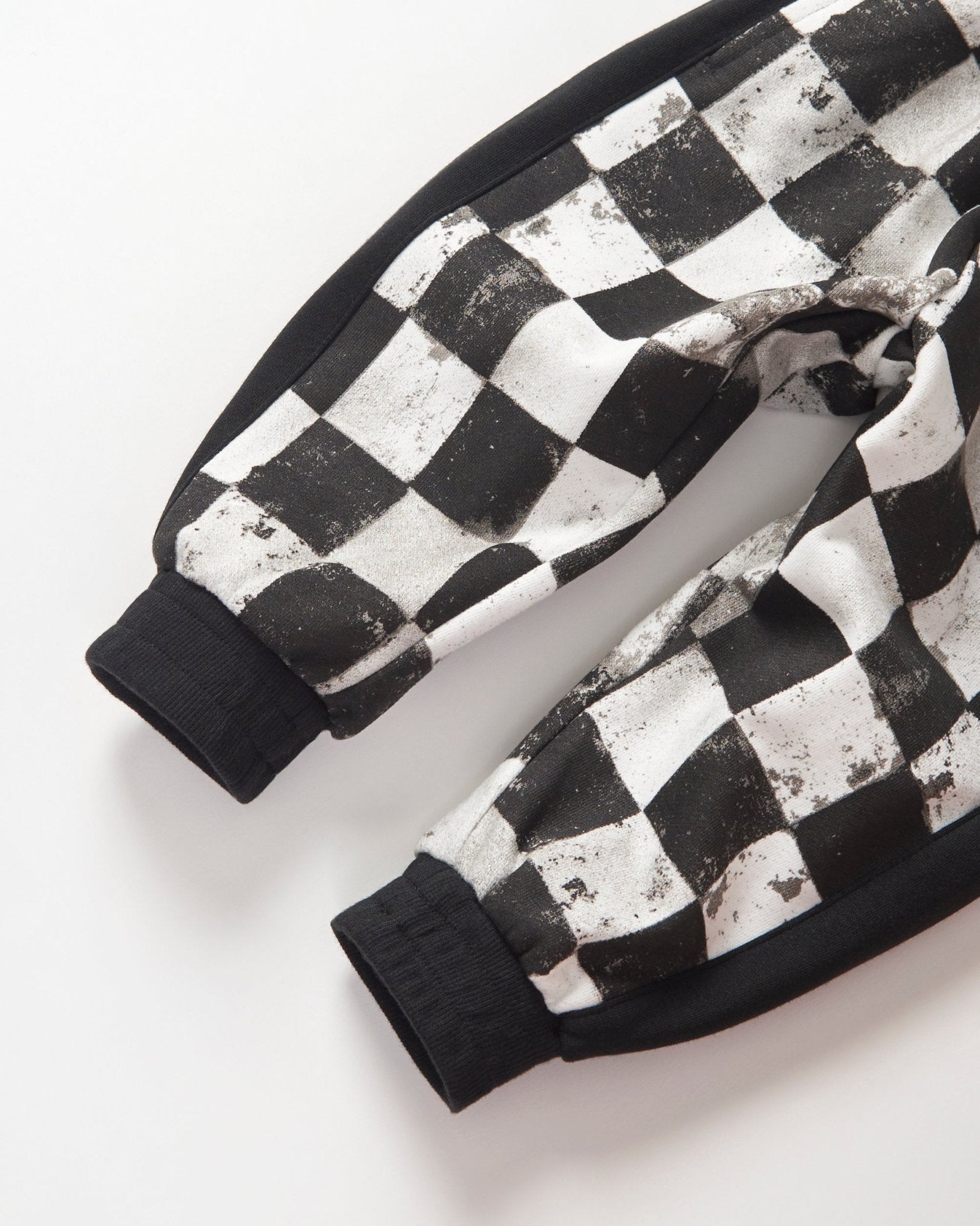 Checkered Sweatpant - Black - Little Bipsy