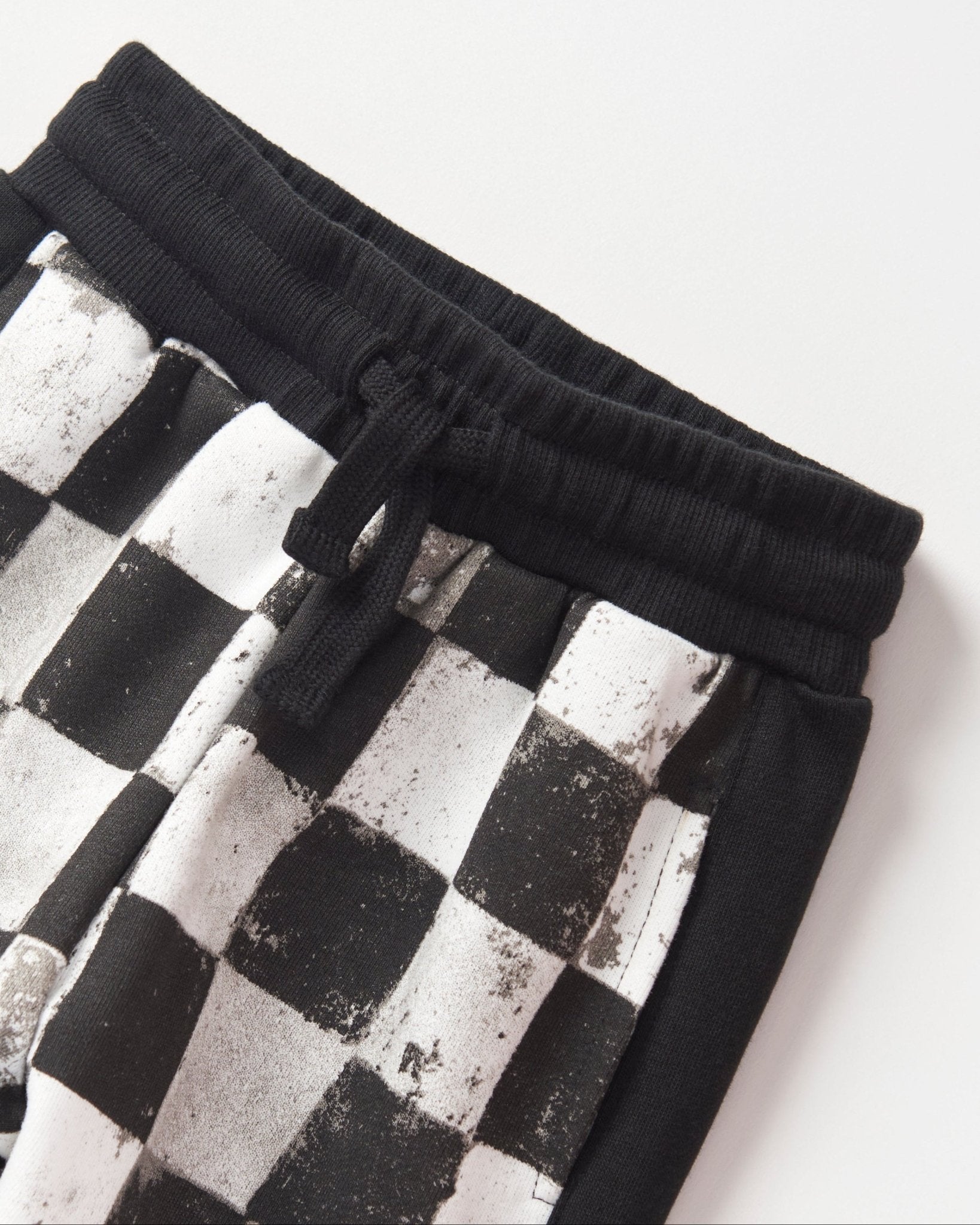 Checkered Sweatpant - Black - Little Bipsy