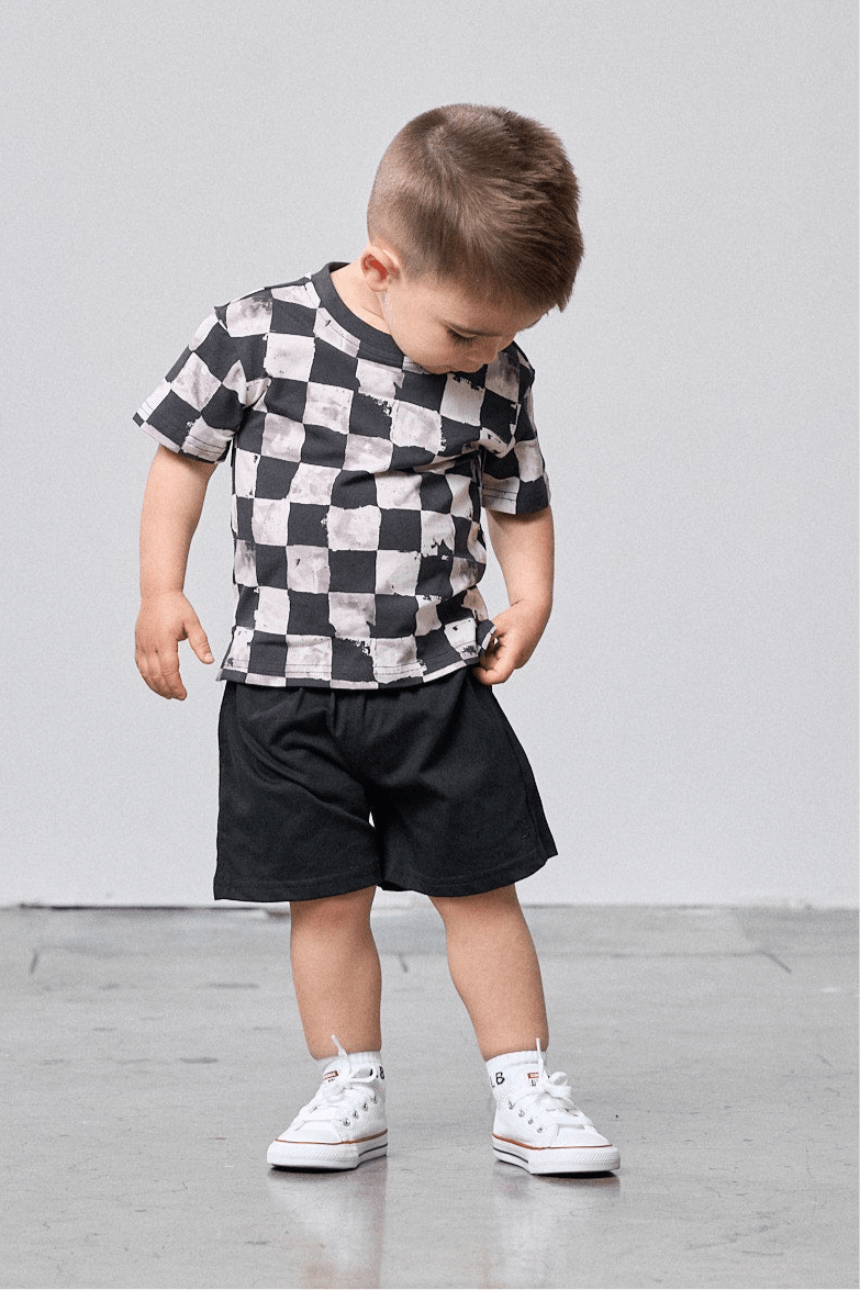 Checkered Tee - Little Bipsy