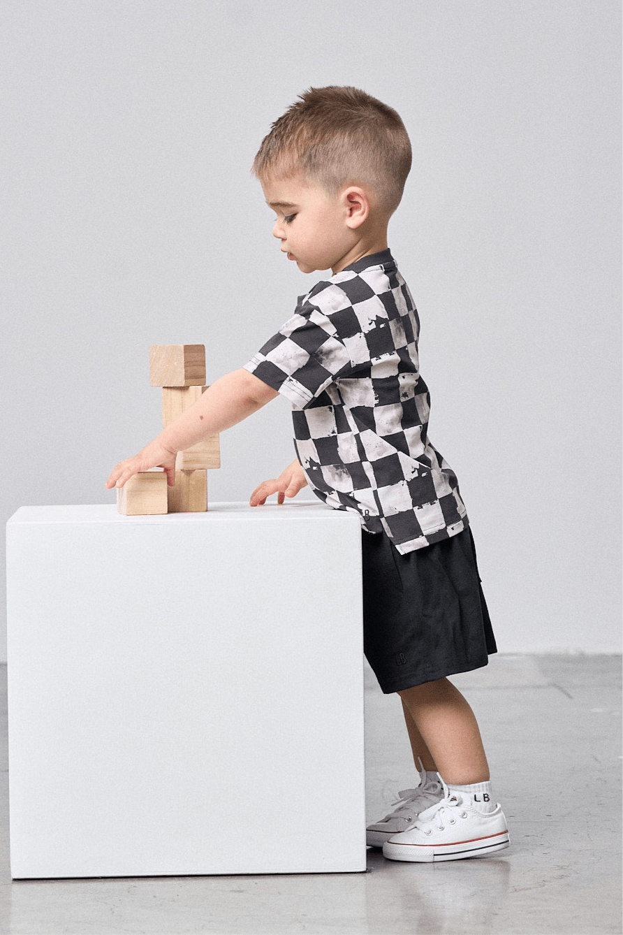 Checkered Tee - Little Bipsy