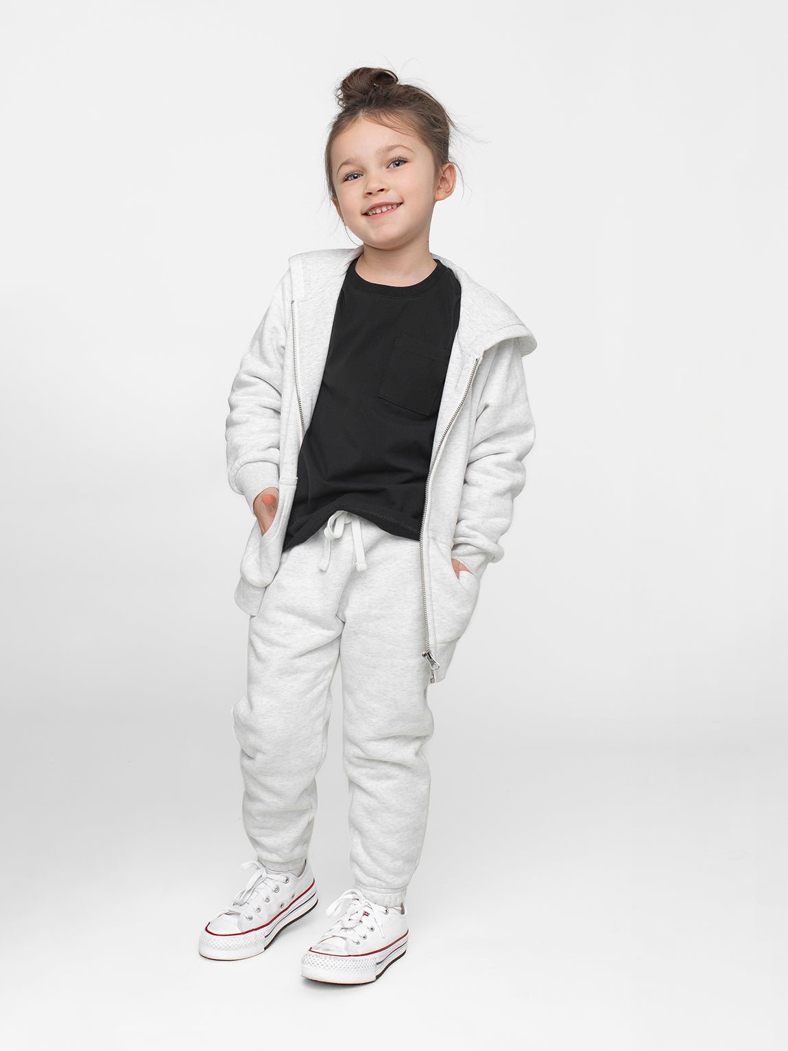 Classic Sweatpant - Light Heather Grey - Little Bipsy