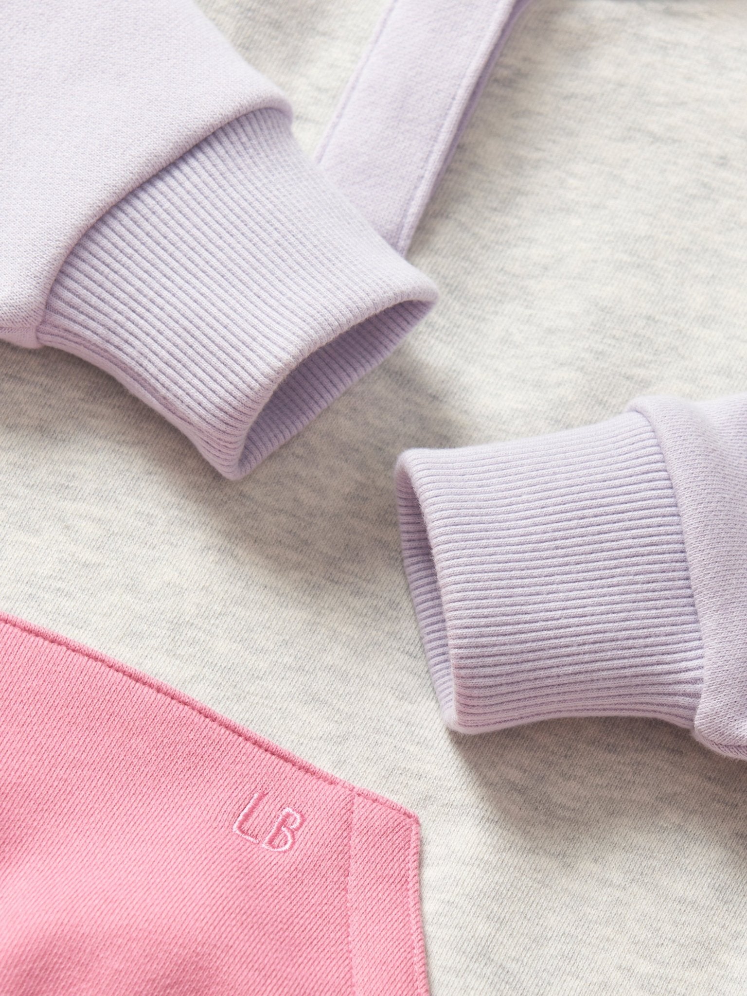 Colorblock Mockneck Pullover - Rose - Little Bipsy