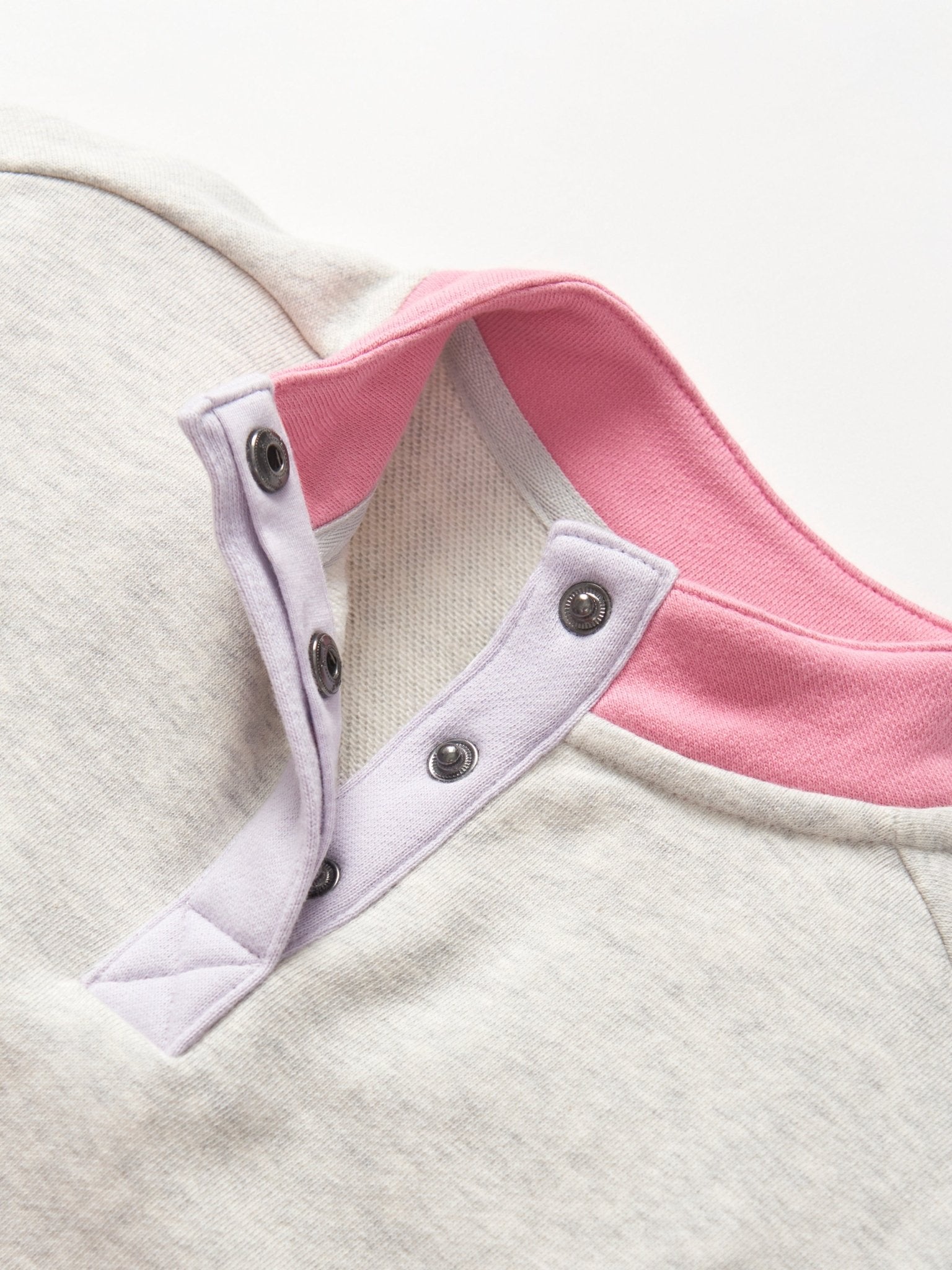Colorblock Mockneck Pullover - Rose - Little Bipsy