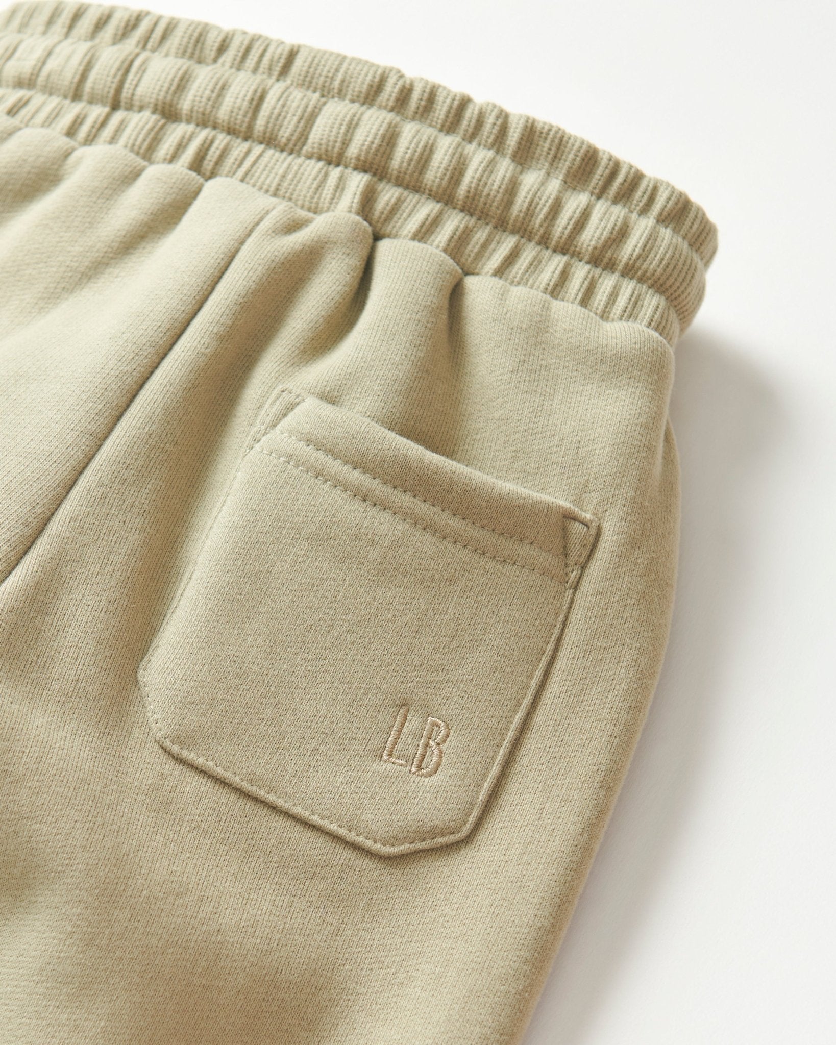 Contrast Stitch Elevated Sweatpant - Olive - Little Bipsy