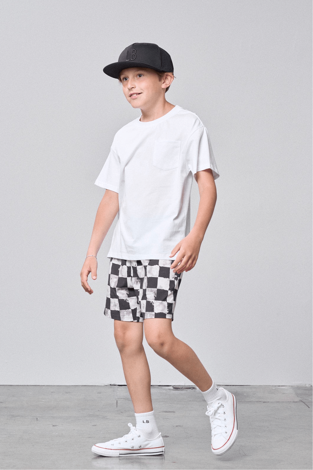 Cotton Tee - White - Little Bipsy
