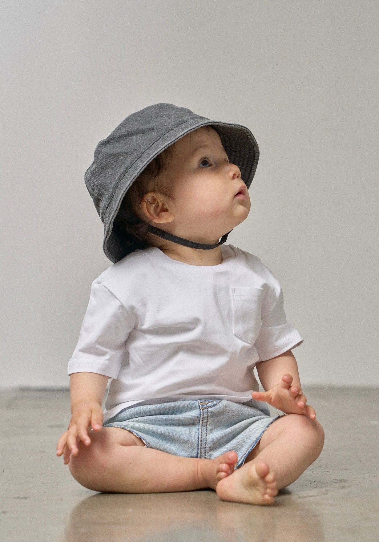 Cotton Tee - White - Little Bipsy