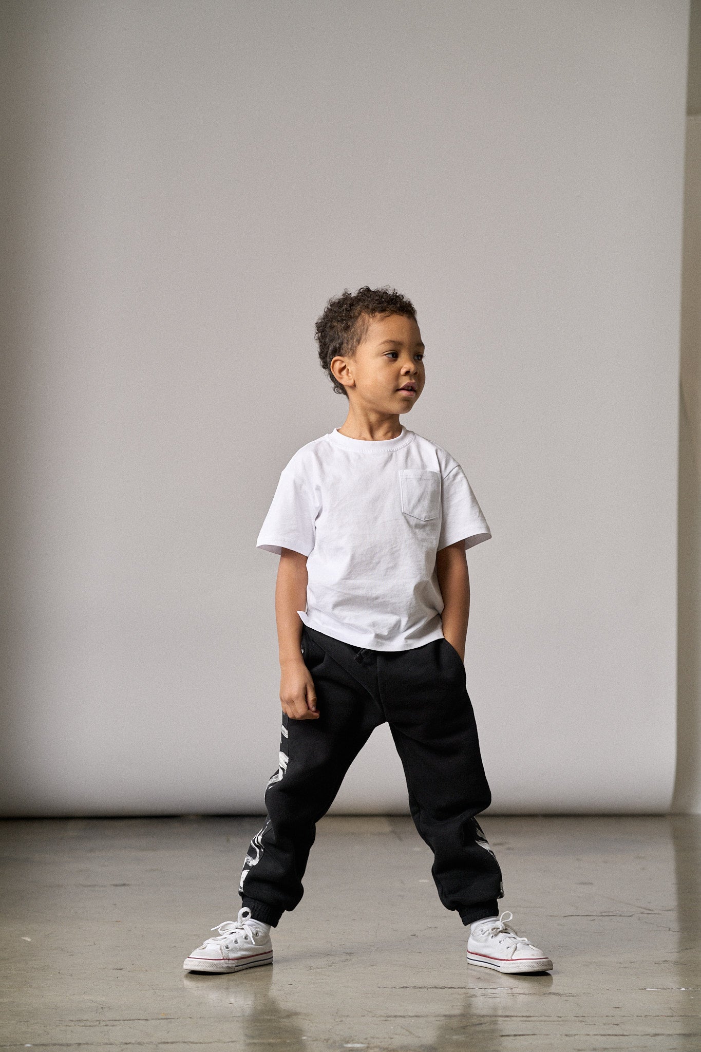 Cotton Tee - White - Little Bipsy