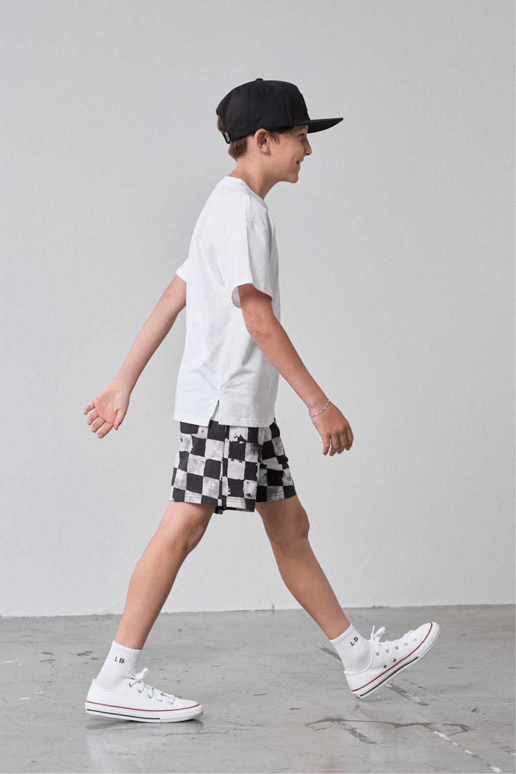 Cotton Tee - White - Little Bipsy