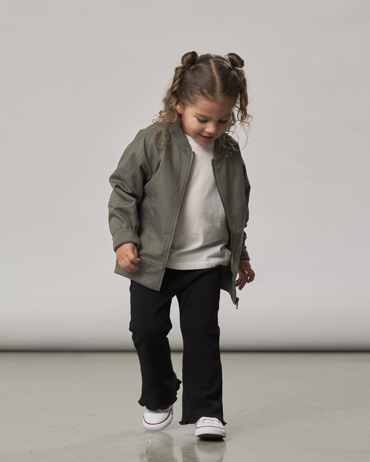 Cotton Twill Jacket - Green - Little Bipsy