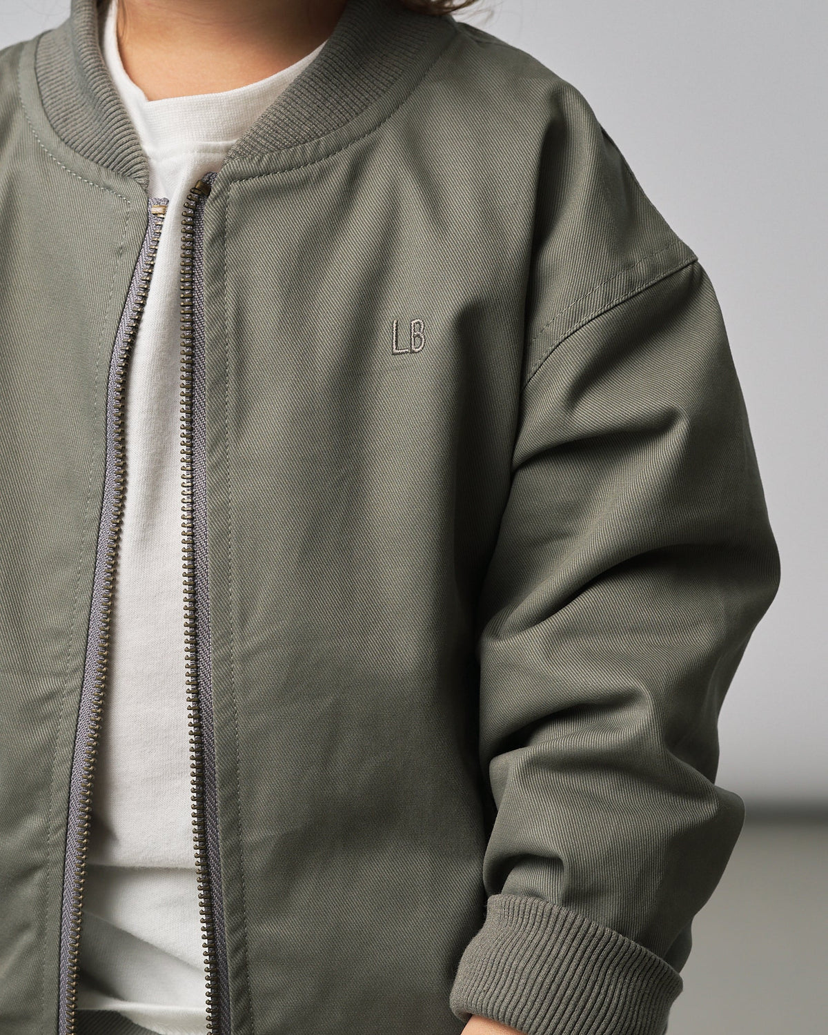 Cotton Twill Jacket - Green - Little Bipsy