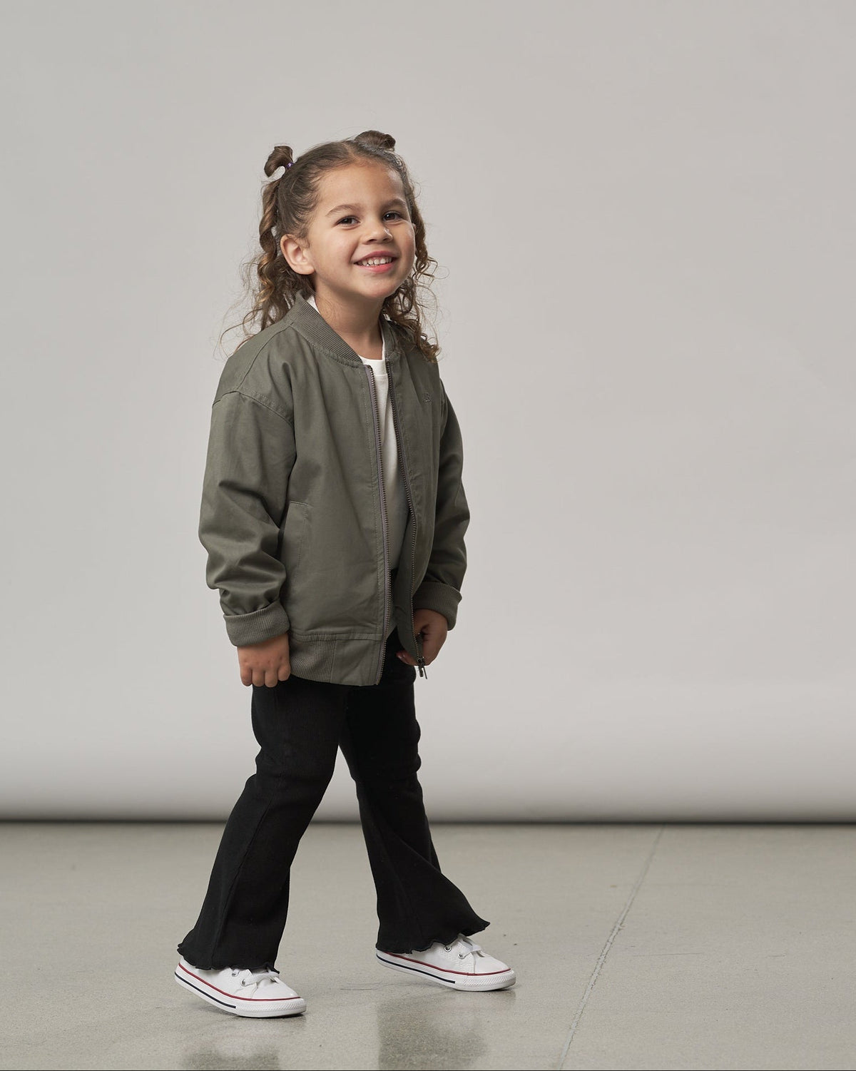 Cotton Twill Jacket - Green - Little Bipsy