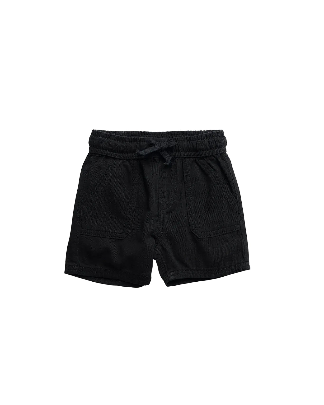 Cotton Twill Short - Black - Little Bipsy