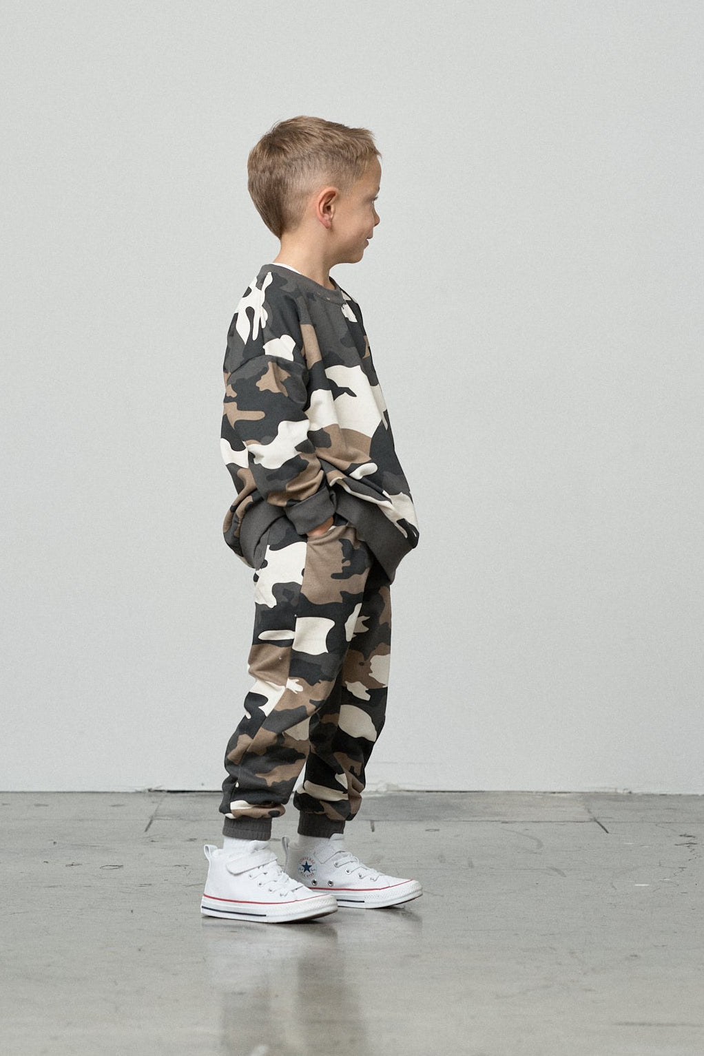 Crewneck - Camo - Little Bipsy